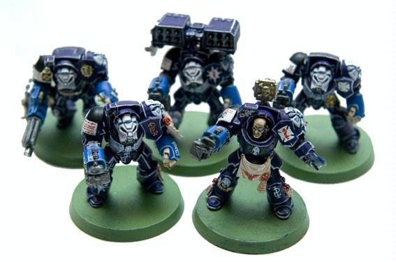 Space Marines, Squad, Terminator Armor, Warhammer 40,000