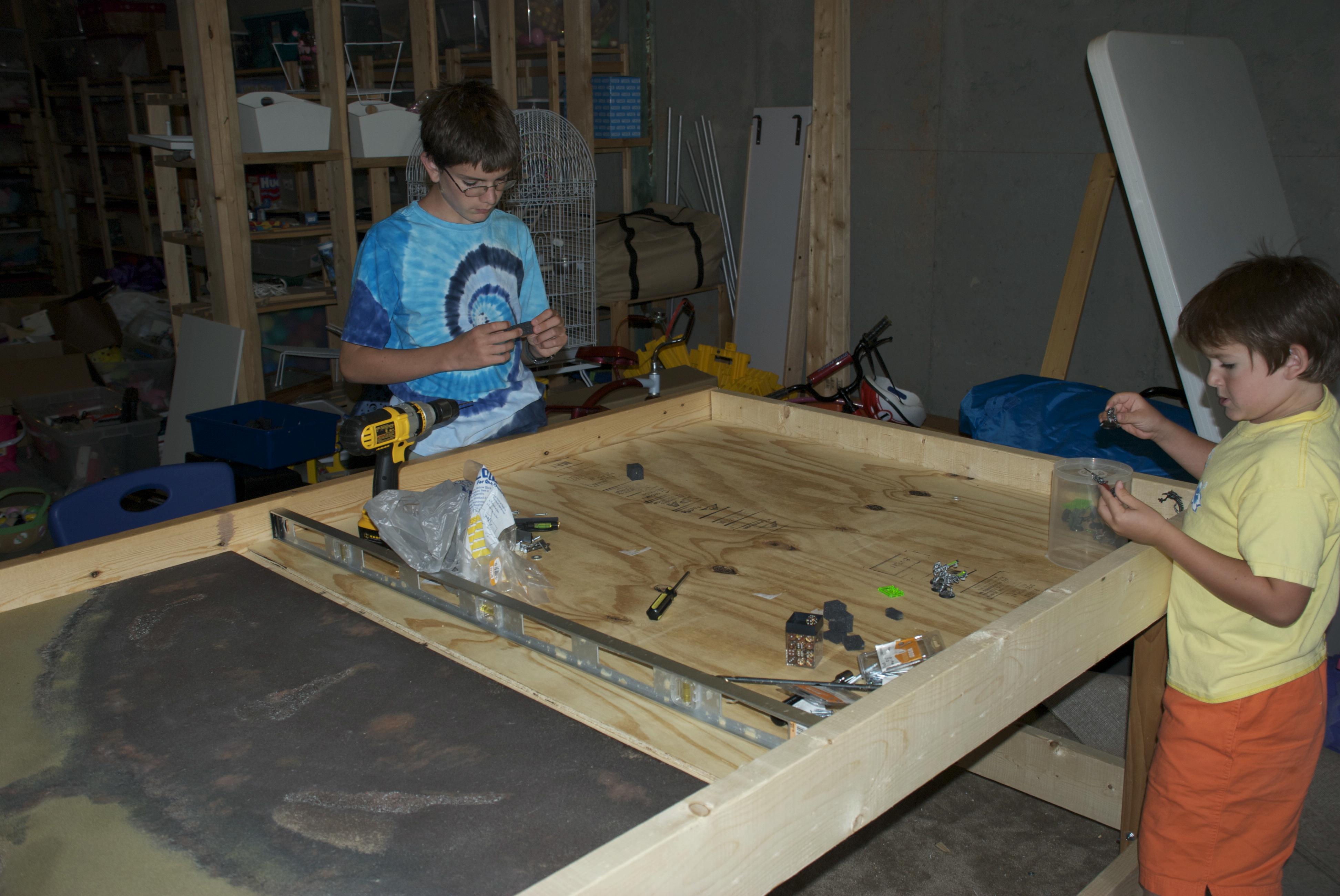 Game Table, Work In Progress