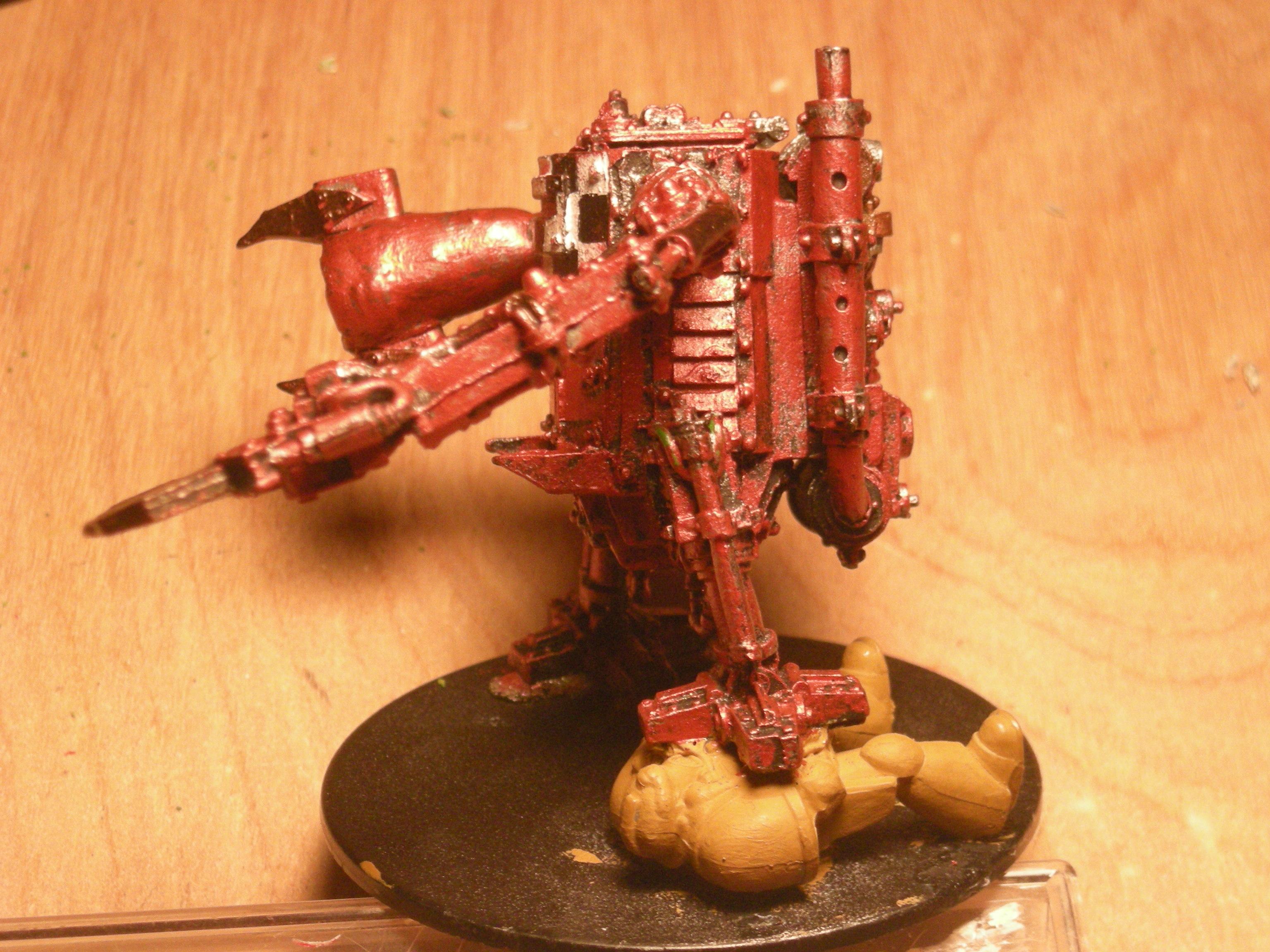 A side view of squished marine