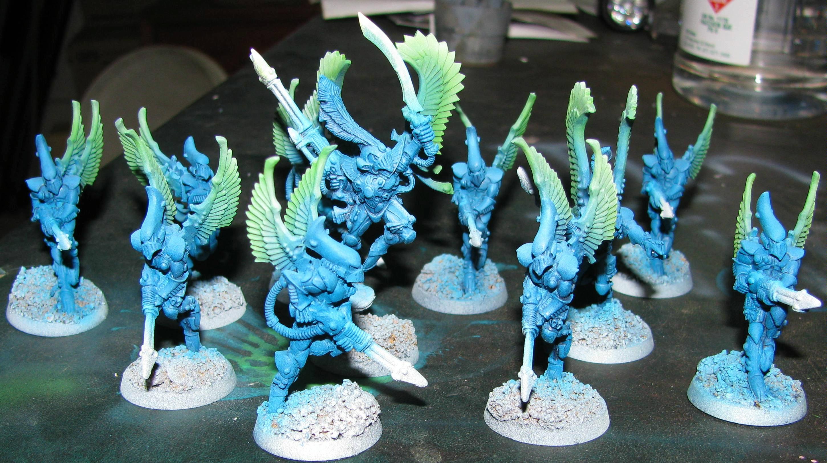 Swooping Hawks, Swooping hawks airbrushed