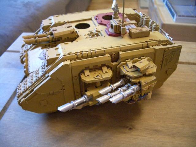 Imperial Fists, Land Raider, Space Marines, Warhammer 40,000, Work In Progress, Yellow Space Marines