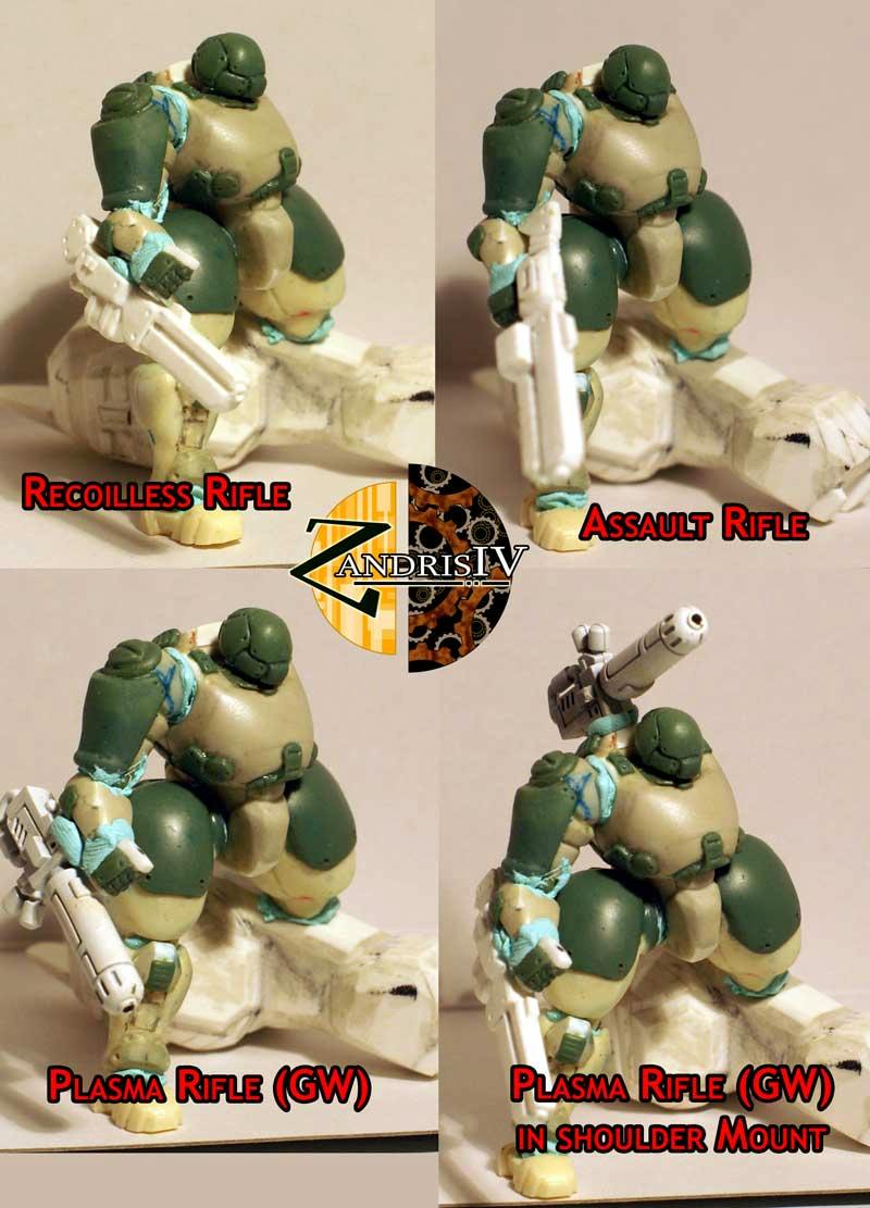 Battlesuit weapons