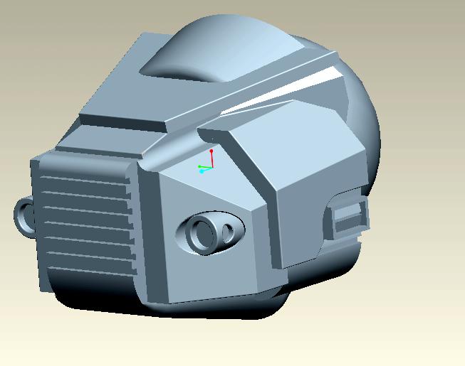 Head with heavybolters