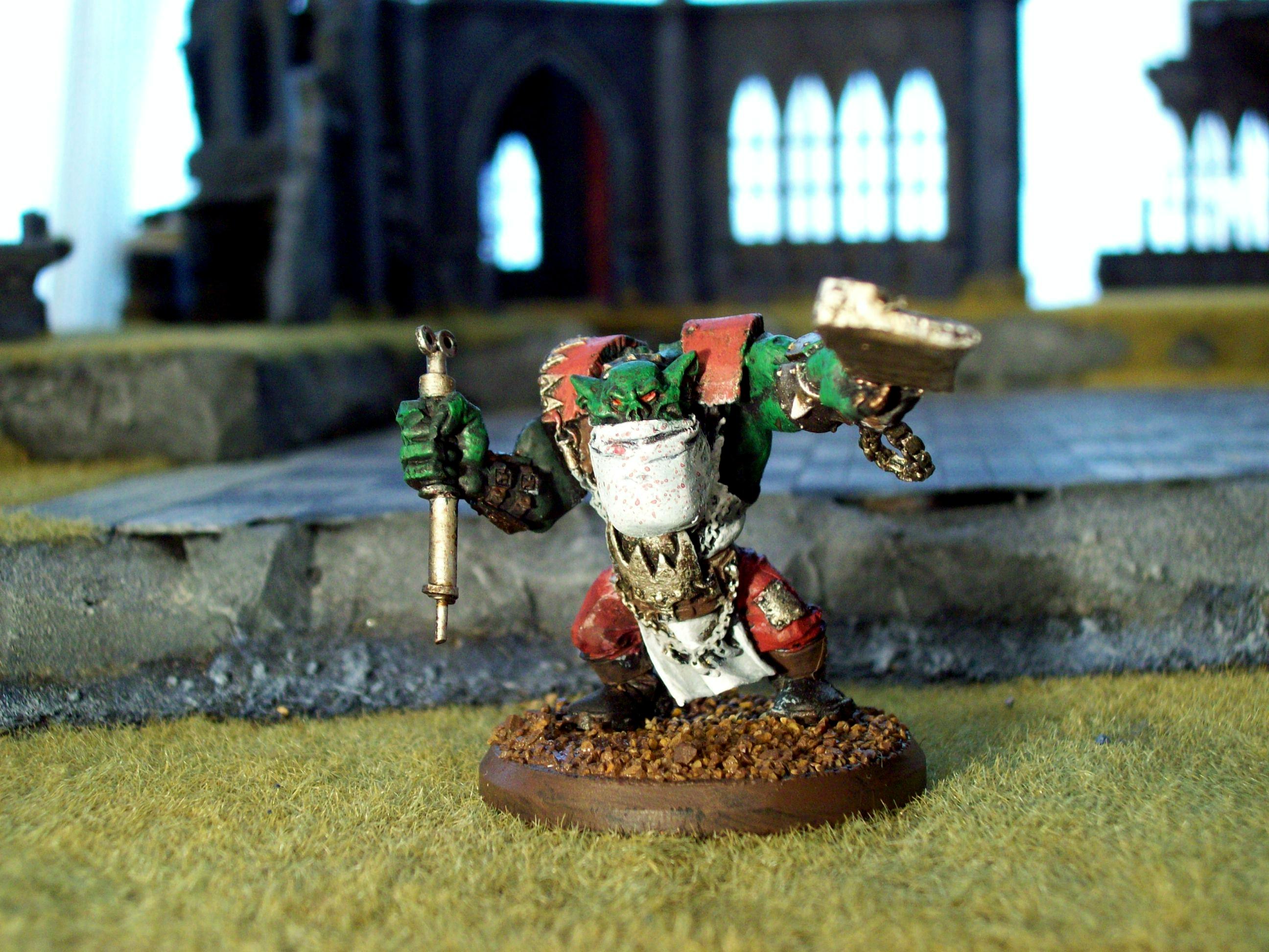 Blood Spray, Conversion, Orks, Painboy, Warhammer 40,000