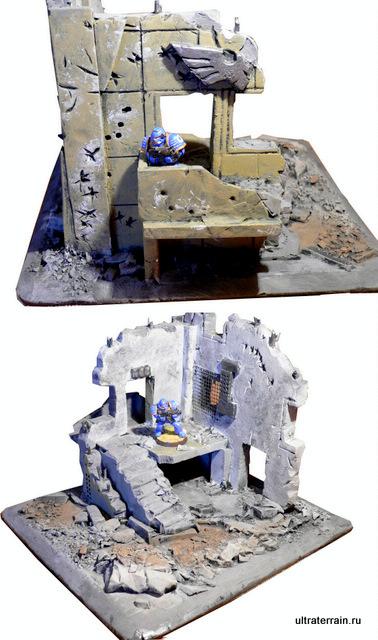 Ruins, Scenary, Scractchbuilt, Terrain, Urban, Warhammer 40,000