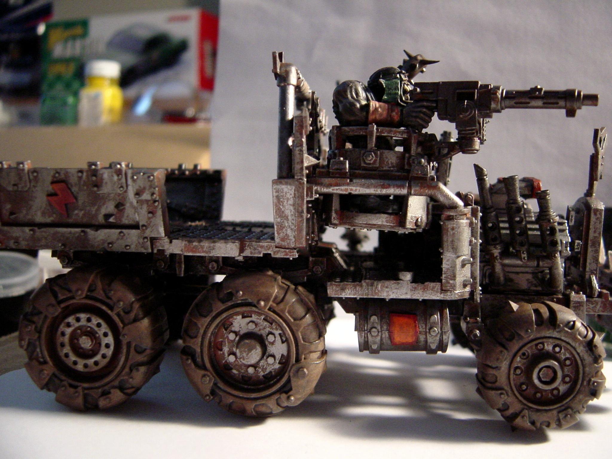 Brown, Brown Skin, Orks, Rust, Truck, Trukk, Wartrukk