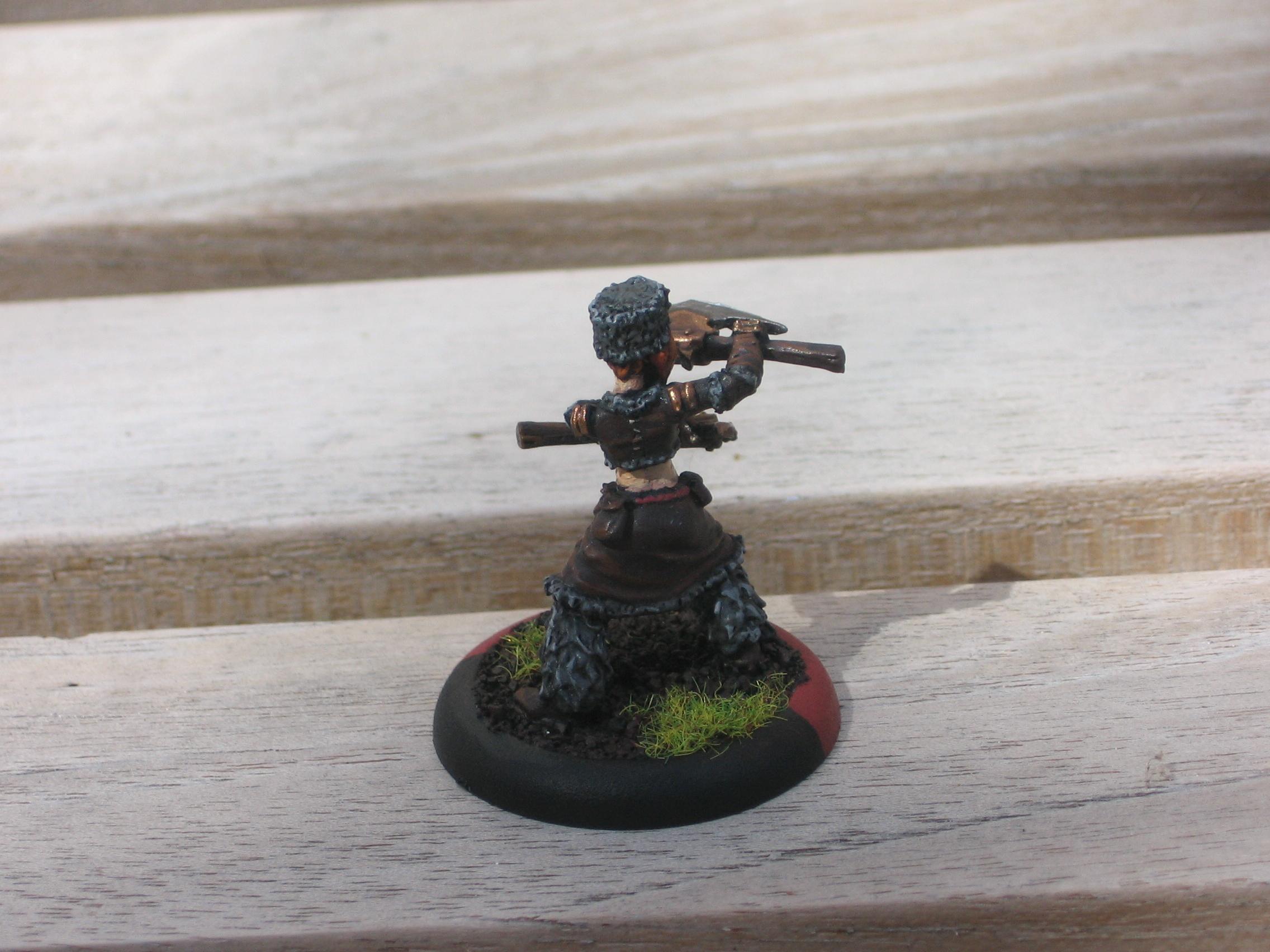 Khador, Warmachine, Manhuntress - back