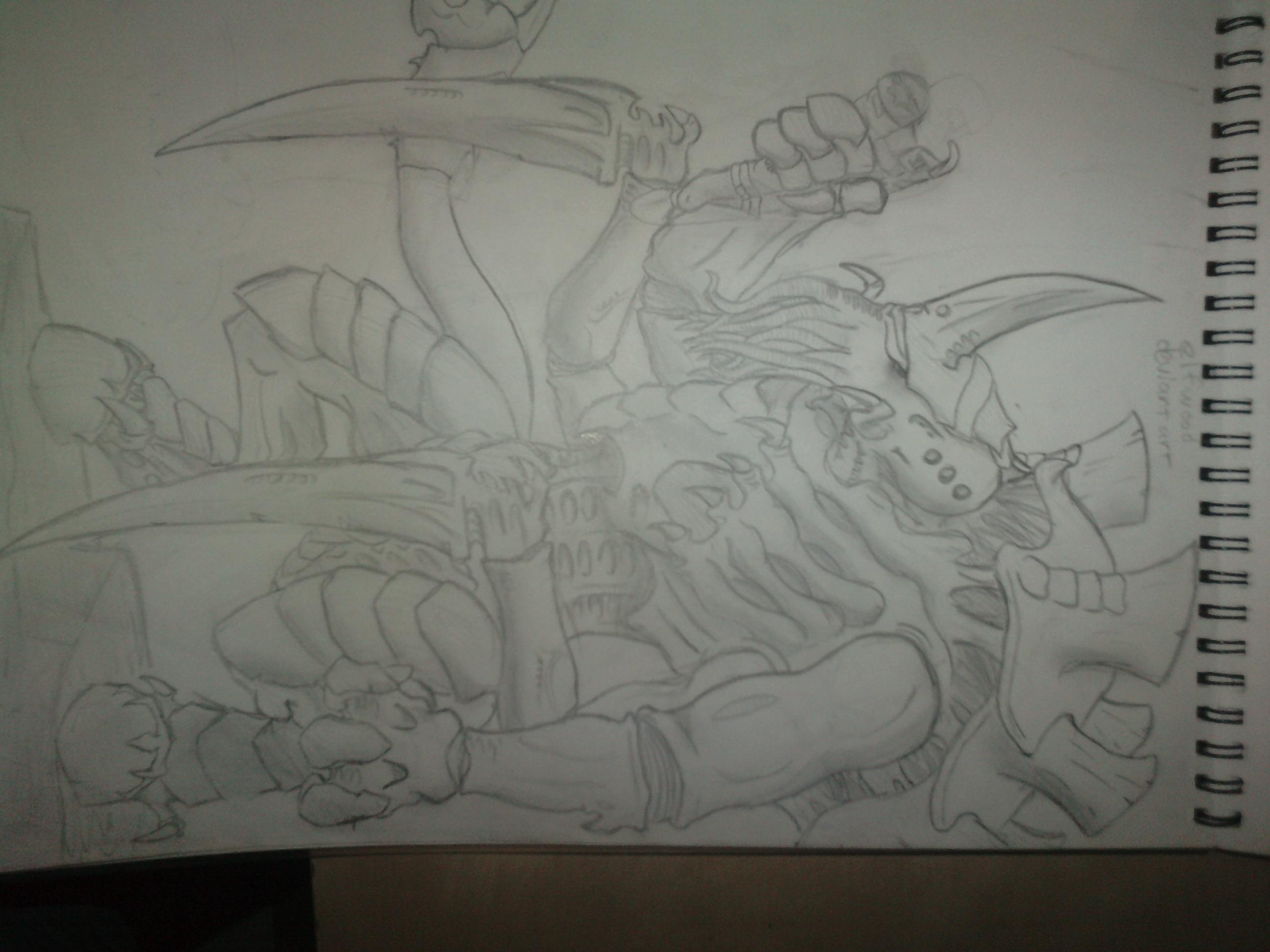 Drawing, Hive Tyrant