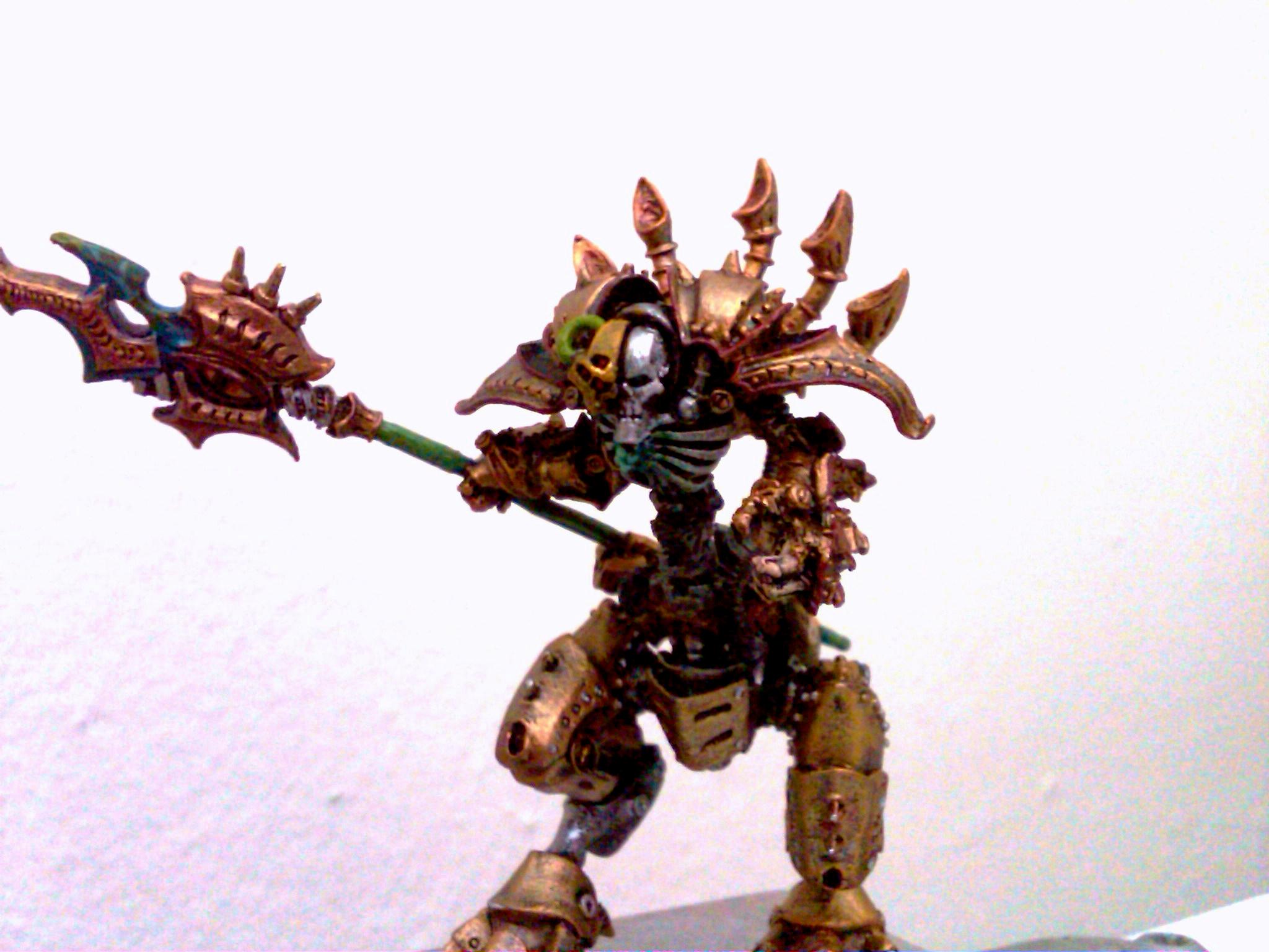 Conversion, Gold, Gold Lord Necron, Lord, Necrons, Warmachine Conversion
