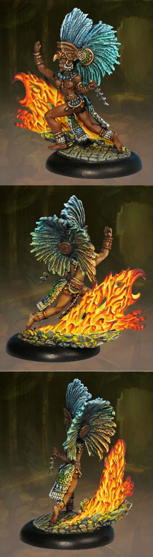 Aztec, Dragonblood, Female, Fire, Nsfw