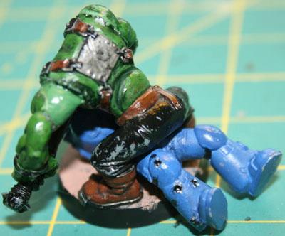 Pinned and GreenStuffed Left Side