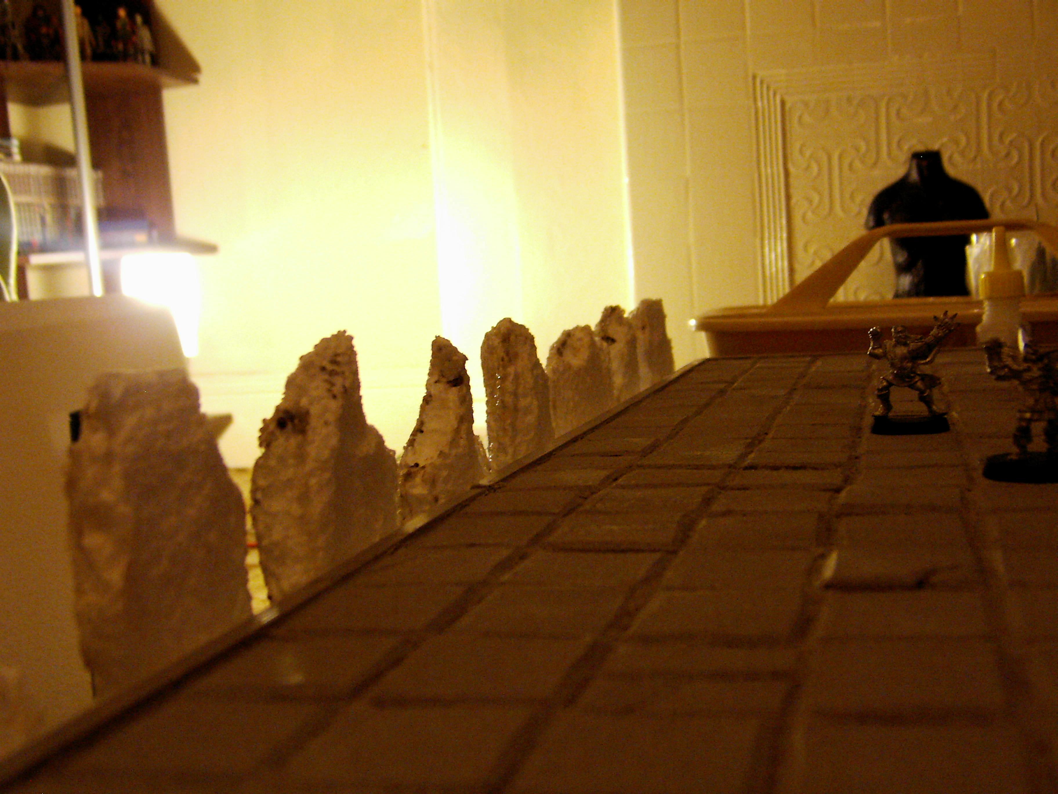 Blood Bowl, Pitch, Scratch Build, Terrain, Volcanic, Work In Progress
