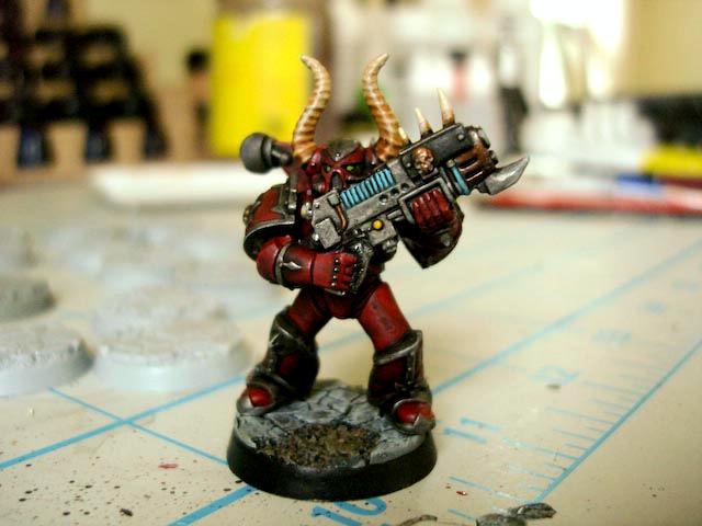 Horned Helmet, Plasma Gun, Specialist, Tactical Squad, Word Bearers