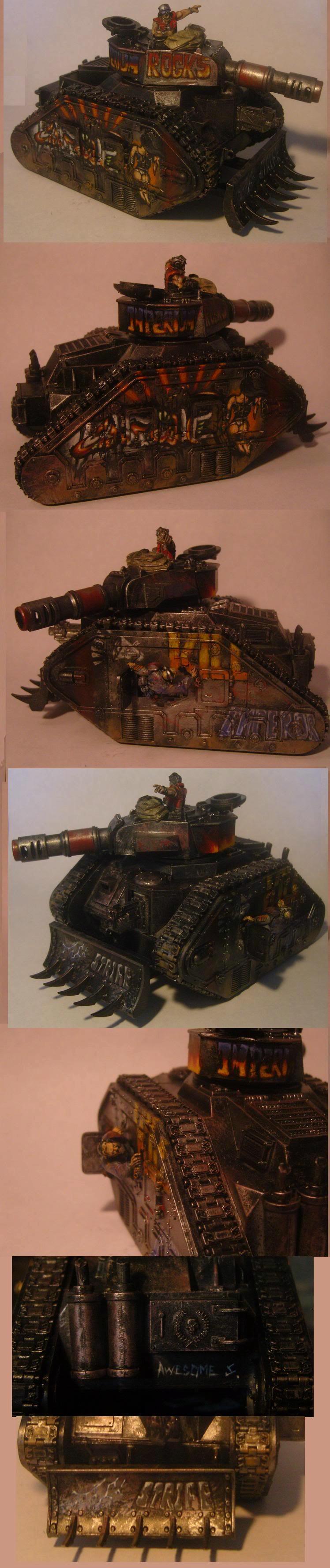 Freehand, Imperial Guard, Leman Russ, Oldhammer, Tank, Warhammer 40,000