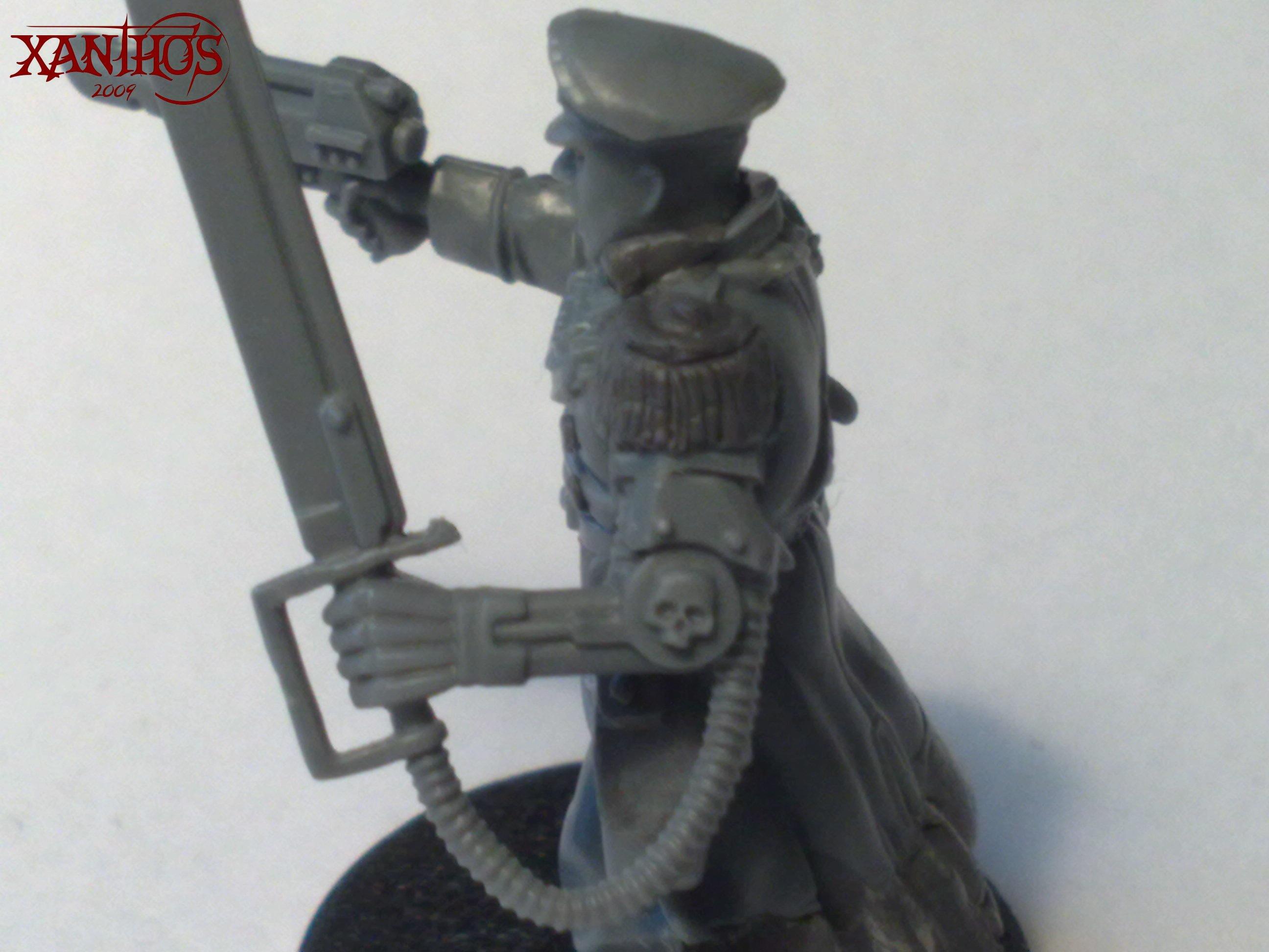 Cadians, Commissar, Imperial Guard, Officer, Power Sword