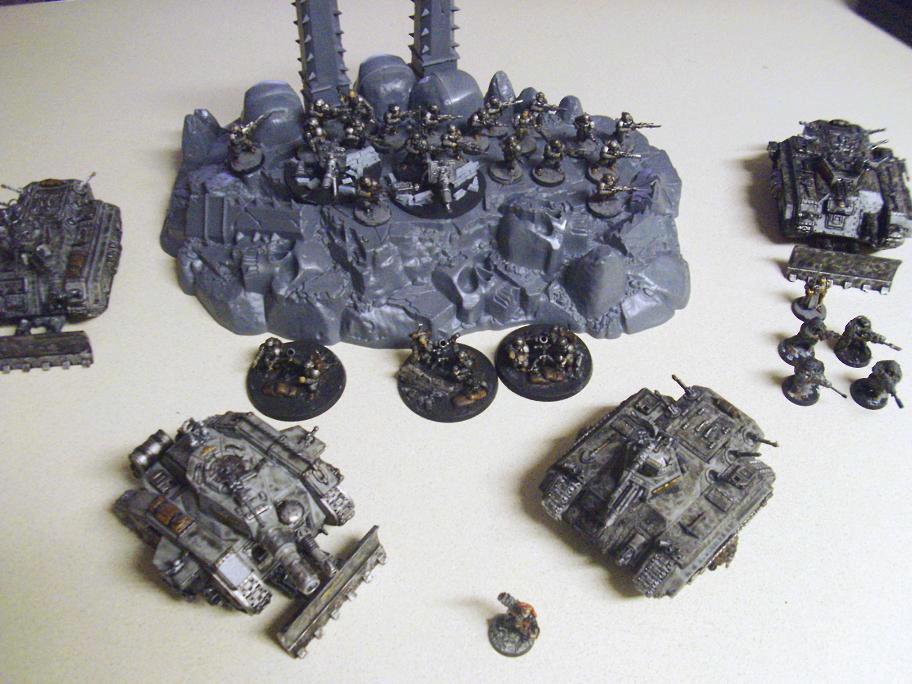 Group shot with the prize: a temple of skulls