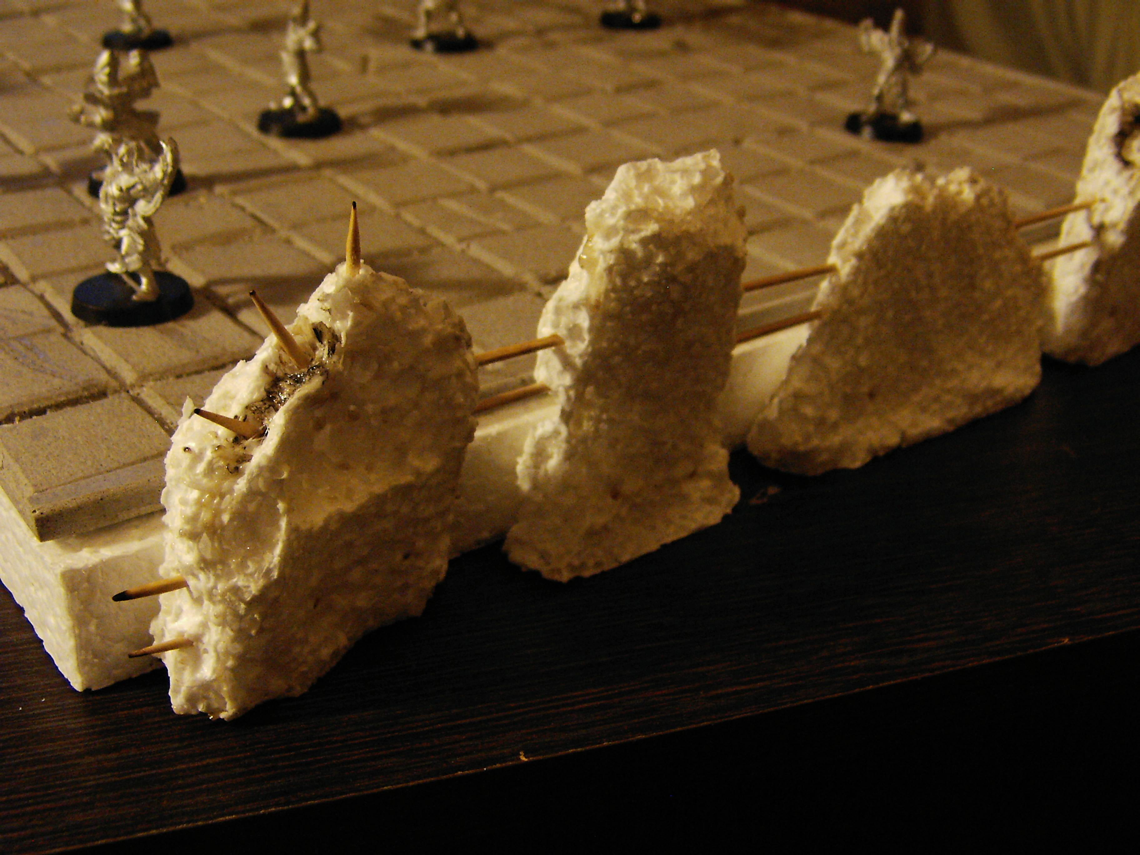 Blood Bowl, Pitch, Scratch Build, Terrain, Volcanic, Work In Progress