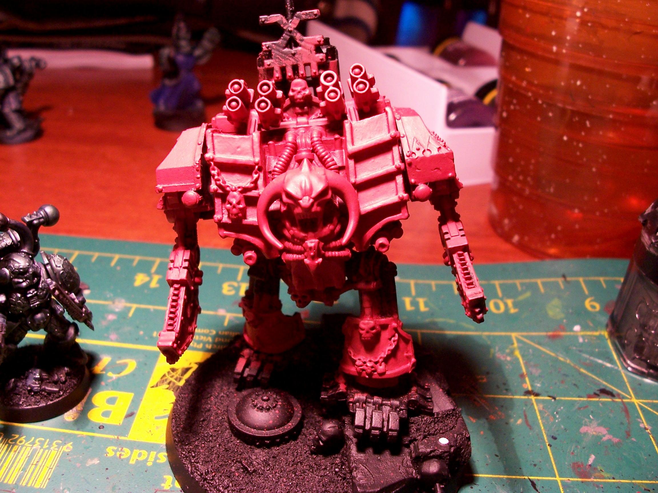 Chaos Dreadnought, Close Combat Dread - Red base coat
