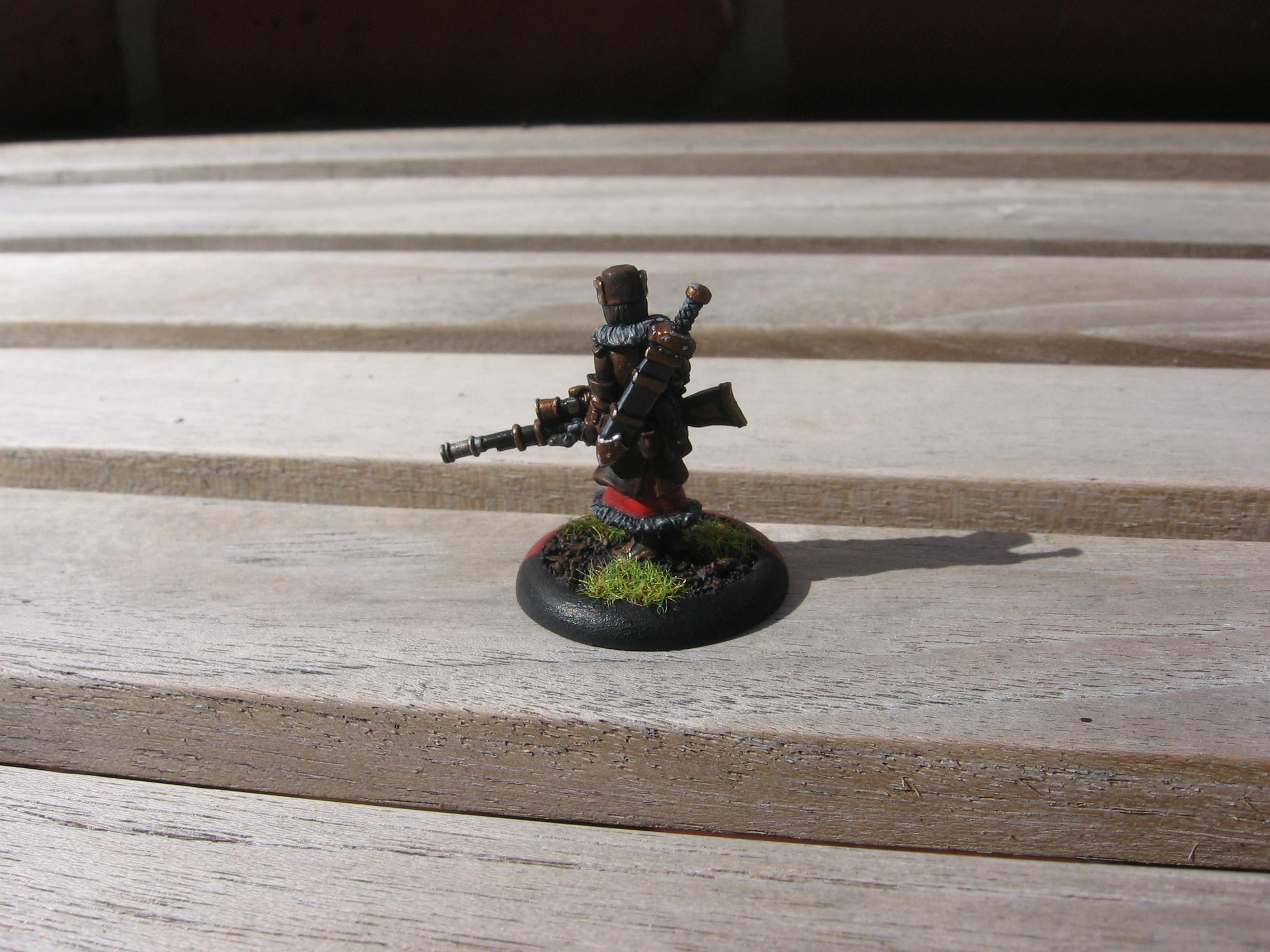 Khador, Warmachine, Widowmaker Kapitan back