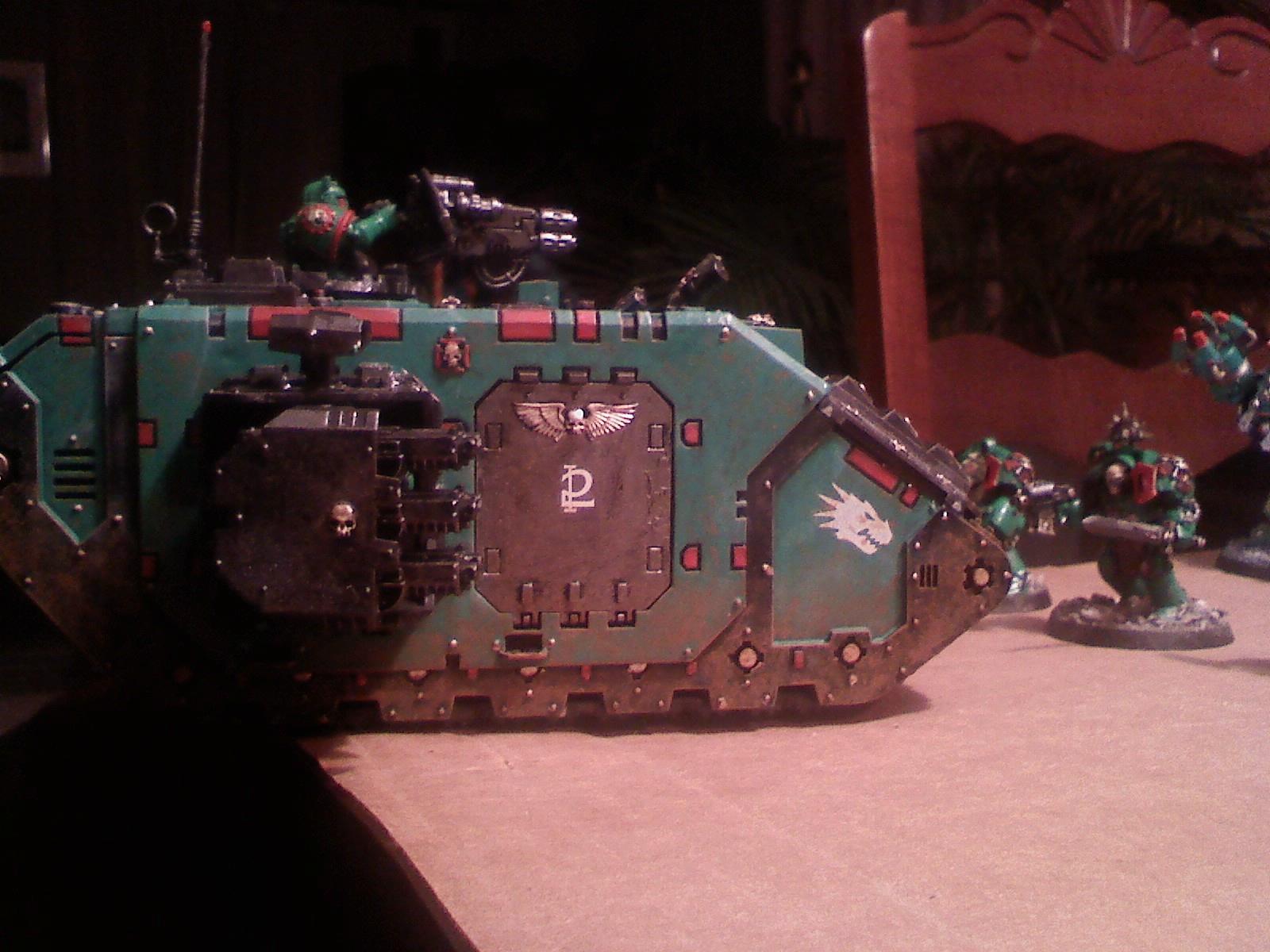 Assault On Black Reach, Emerald Dragons, Land Raider, Mud, Space Marines, Tank