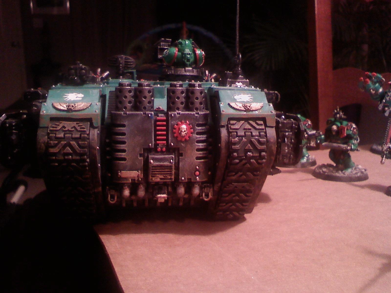 Assault On Black Reach, Emerald Dragons, Land Raider, Mud, Space Marines, Tank
