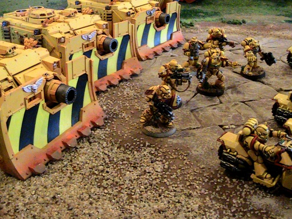 Fists, Imperial Fists, Space Marines, Vindicator, Yellow Space Marines