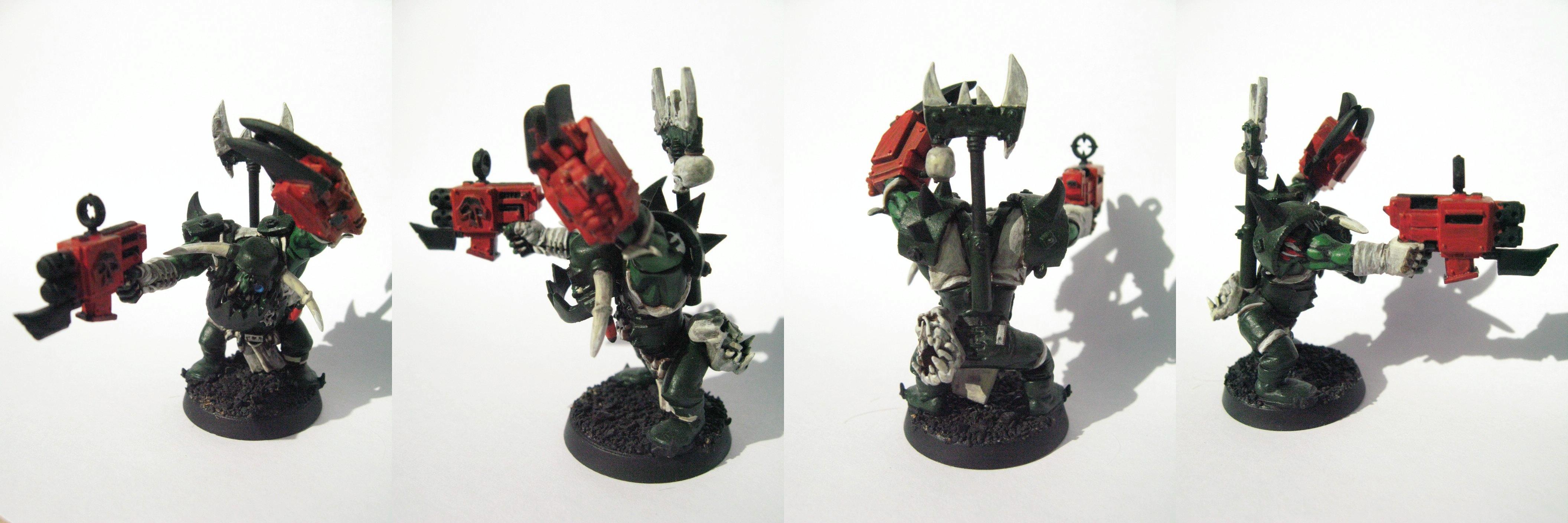 Blood Axe, Nob, Orks, Warhammer 40,000, Work In Progress
