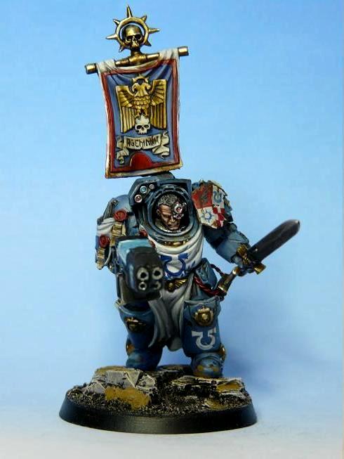 Space Marines, Terminator Captain, Ultramarines, Warhammer 40,000