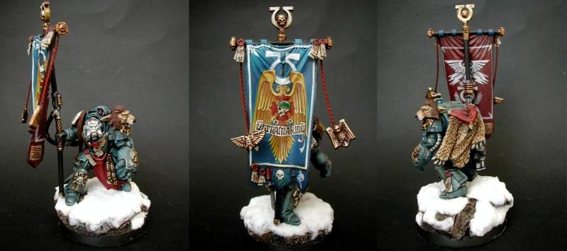 Space Marines, Standard, Terminator Armor, Ultramarines