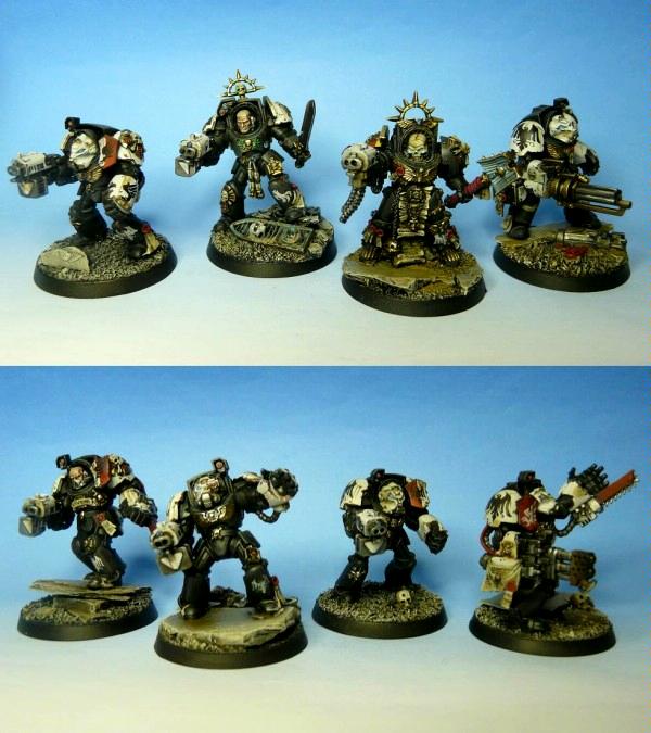 Chaplain, Raven Guard, Space Marines, Terminator Armor, Warhammer 40,000