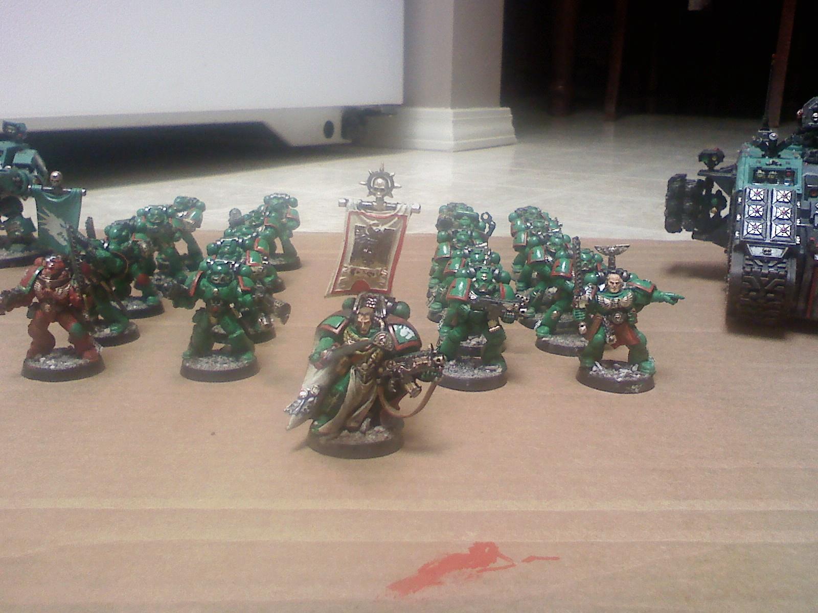 Army, Assault On Black Reach, Captain, Emerald Dragons, Land Raider, Salamander, Space Marines