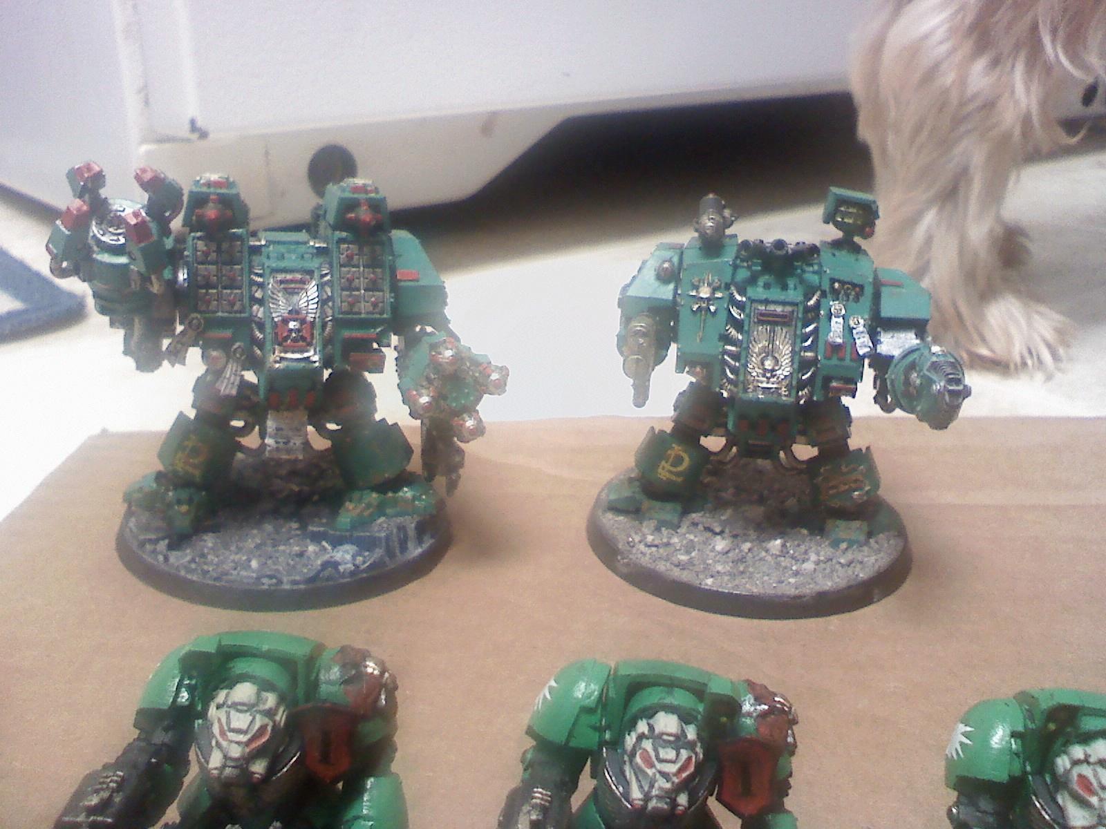 Assault On Black Reach, Dreadnought, Emerald Dragons, Giant Yorkie Leg, Space Marines, Terminator Armor, Warhammer 40,000
