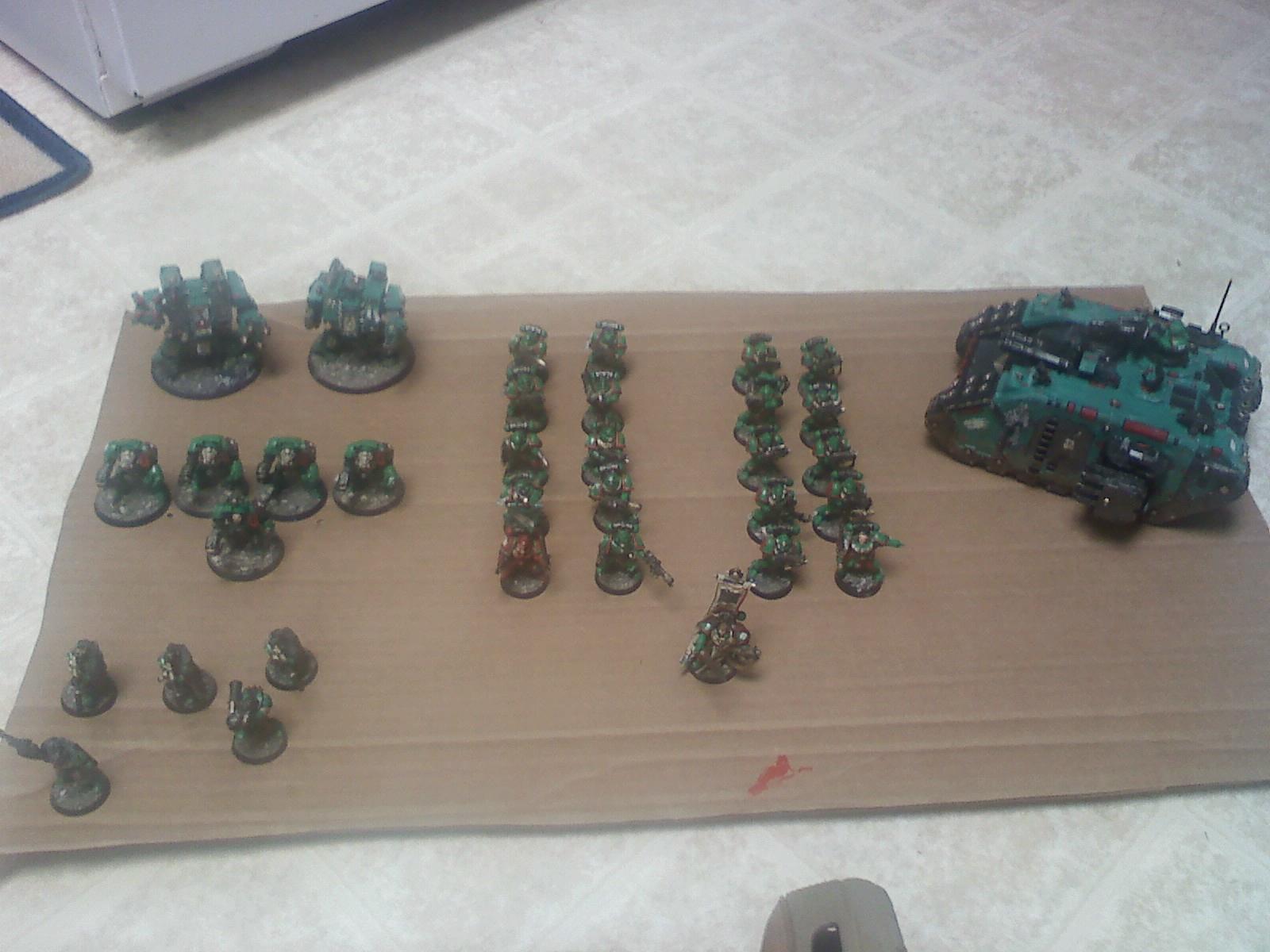 Army Space Marine, Assault On Black Reach, Emerald Dragons, Land Raider, Salamander, Scouts, Space Marines, Terminator Armor