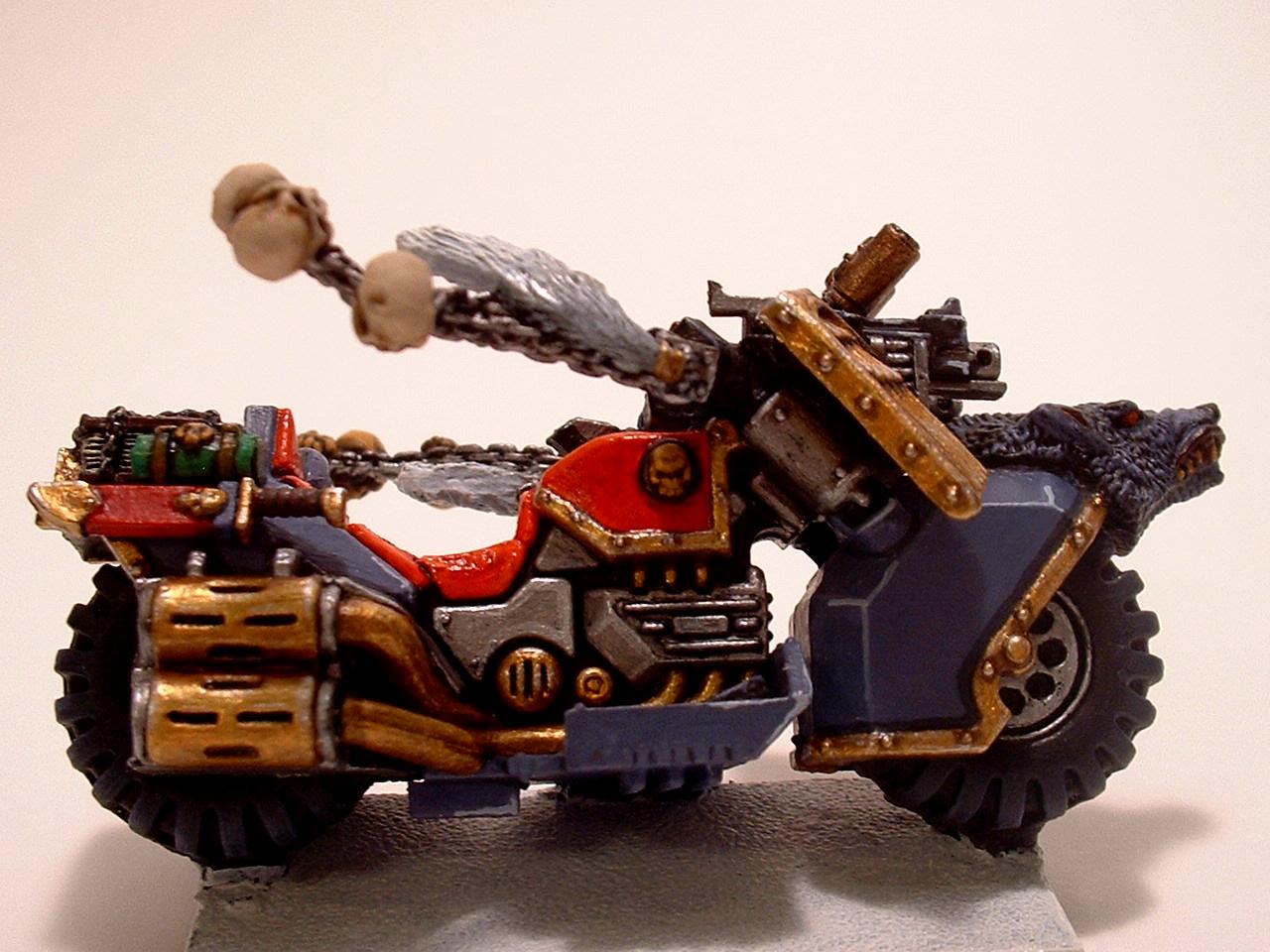 Bike, Space Marines, Space Wolves, Wolf Guard Battle Leader