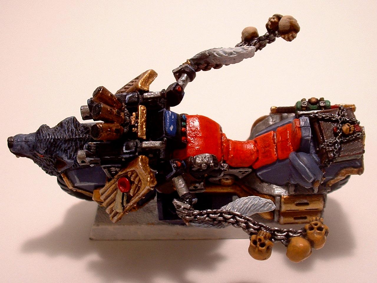 Bike, Space Marines, Space Wolves, Wolf Guard Battle Leader