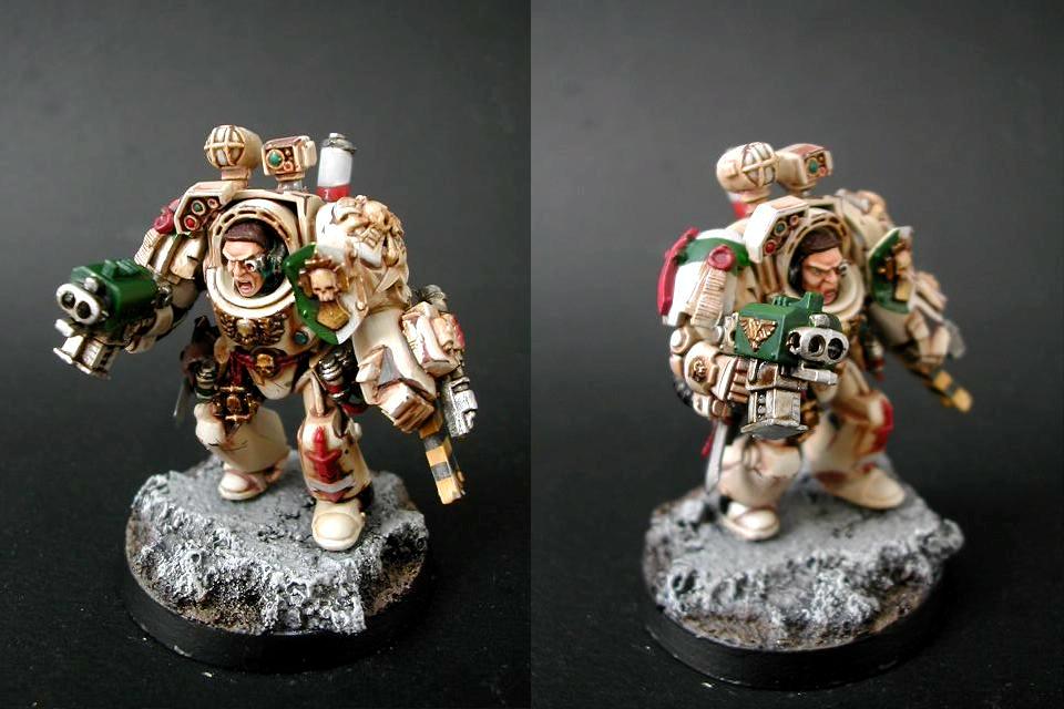 Adeptus Astartes, Apothecary, Dark Angels, Deathwing, Space Marines, Terminator Armor, Warhammer 40,000