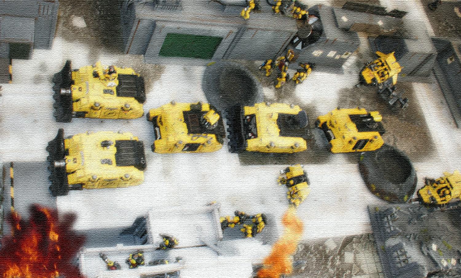 Armageddon, Diorama, Marines Malevolent, Marines Malevolent 40k Space Marines Armageddon Yellow, Photoshop, Space Marines, Warhammer 40,000