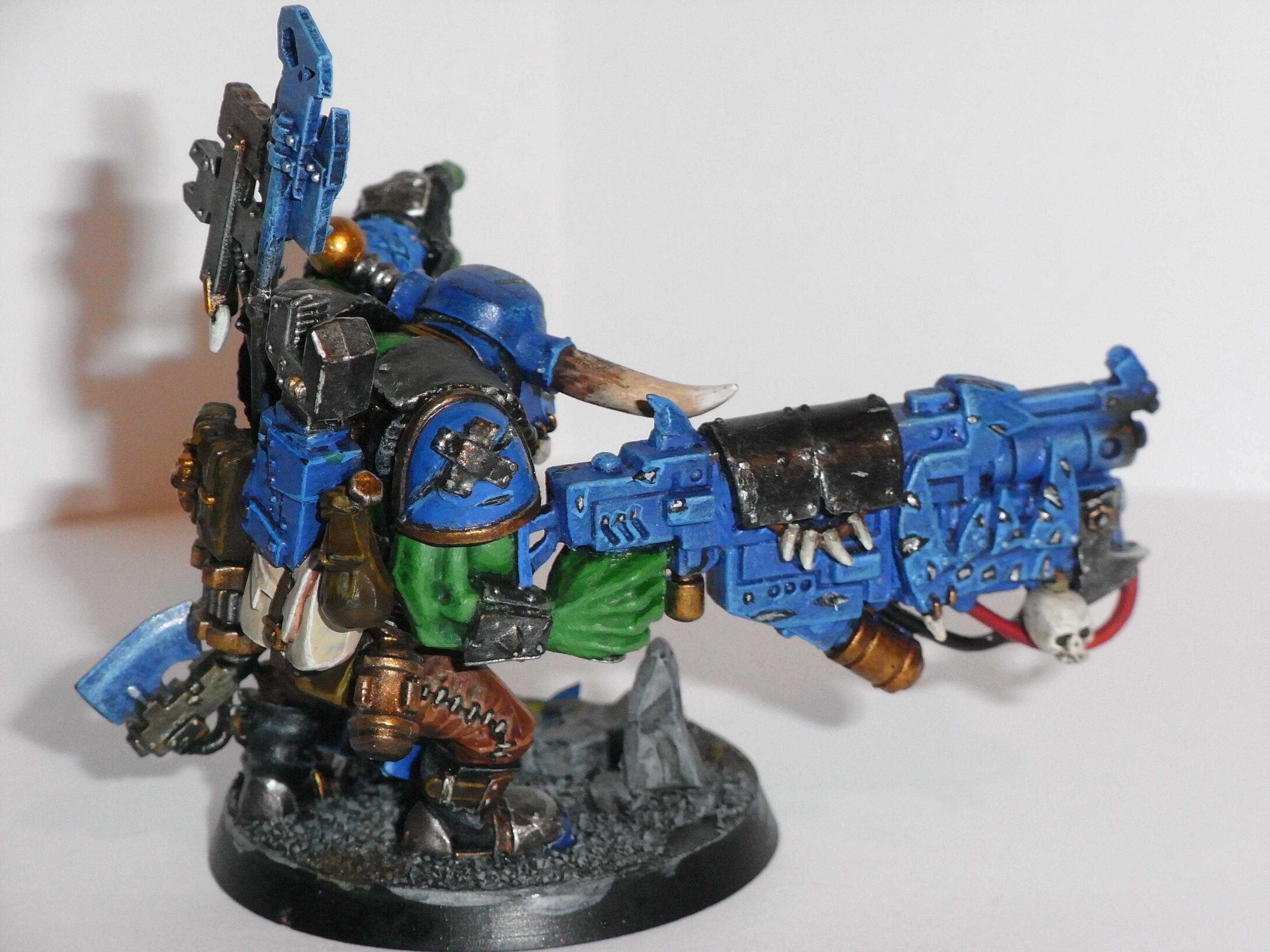 Assault On Black Reach, Big Mek, Big Shoota, Bosspole, Conversion, Deff Dread, Dreadnought, Glass, Kustom Mega-blasta, Kustom Megablasta, Mekboy, Orks, Teeth, Urban, Warboss, Work In Progress