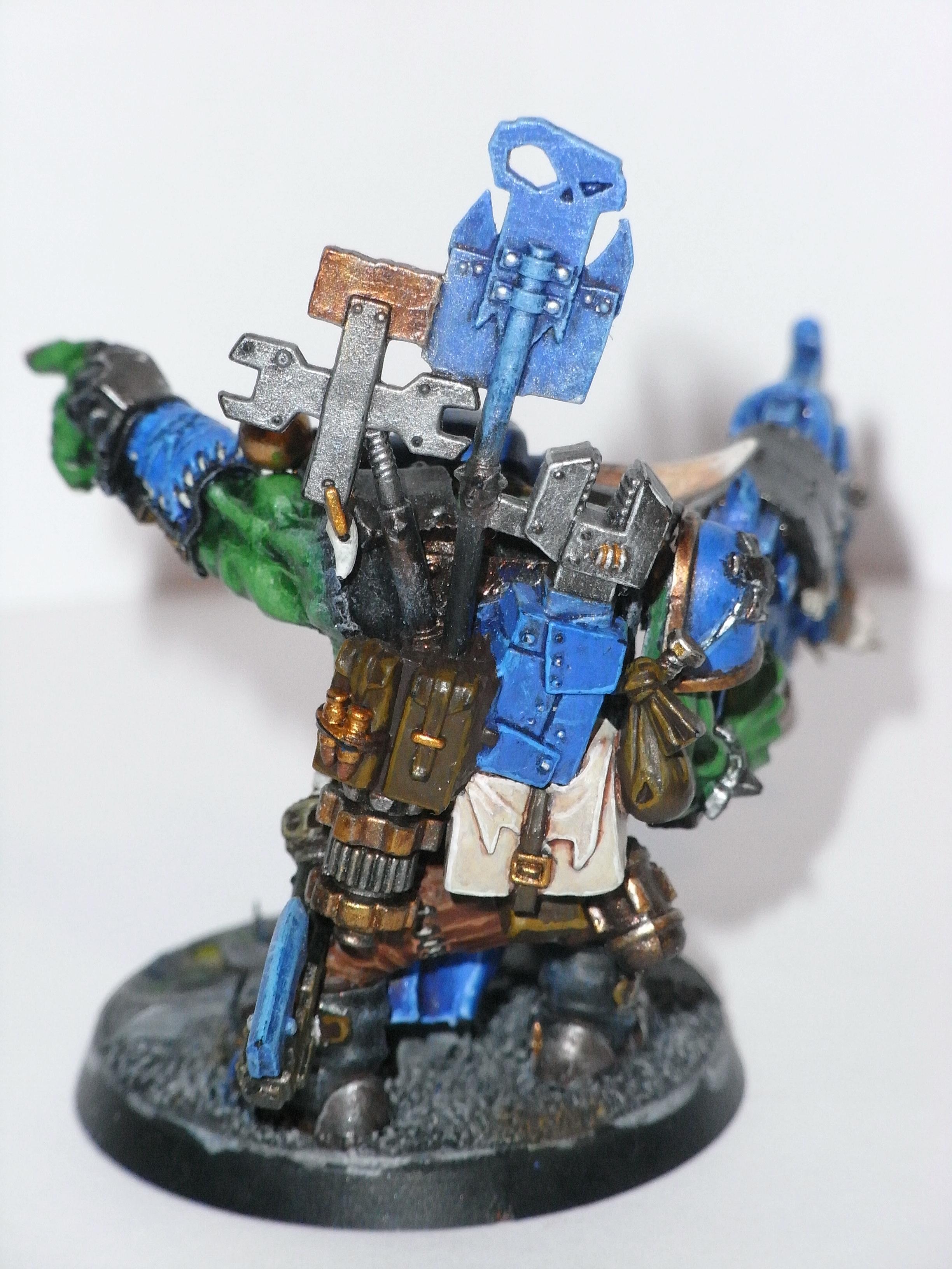 Assault On Black Reach, Big Mek, Big Shoota, Bosspole, Conversion, Deff Dread, Dreadnought, Glass, Kustom Mega-blasta, Kustom Megablasta, Mekboy, Orks, Teeth, Urban, Warboss, Work In Progress