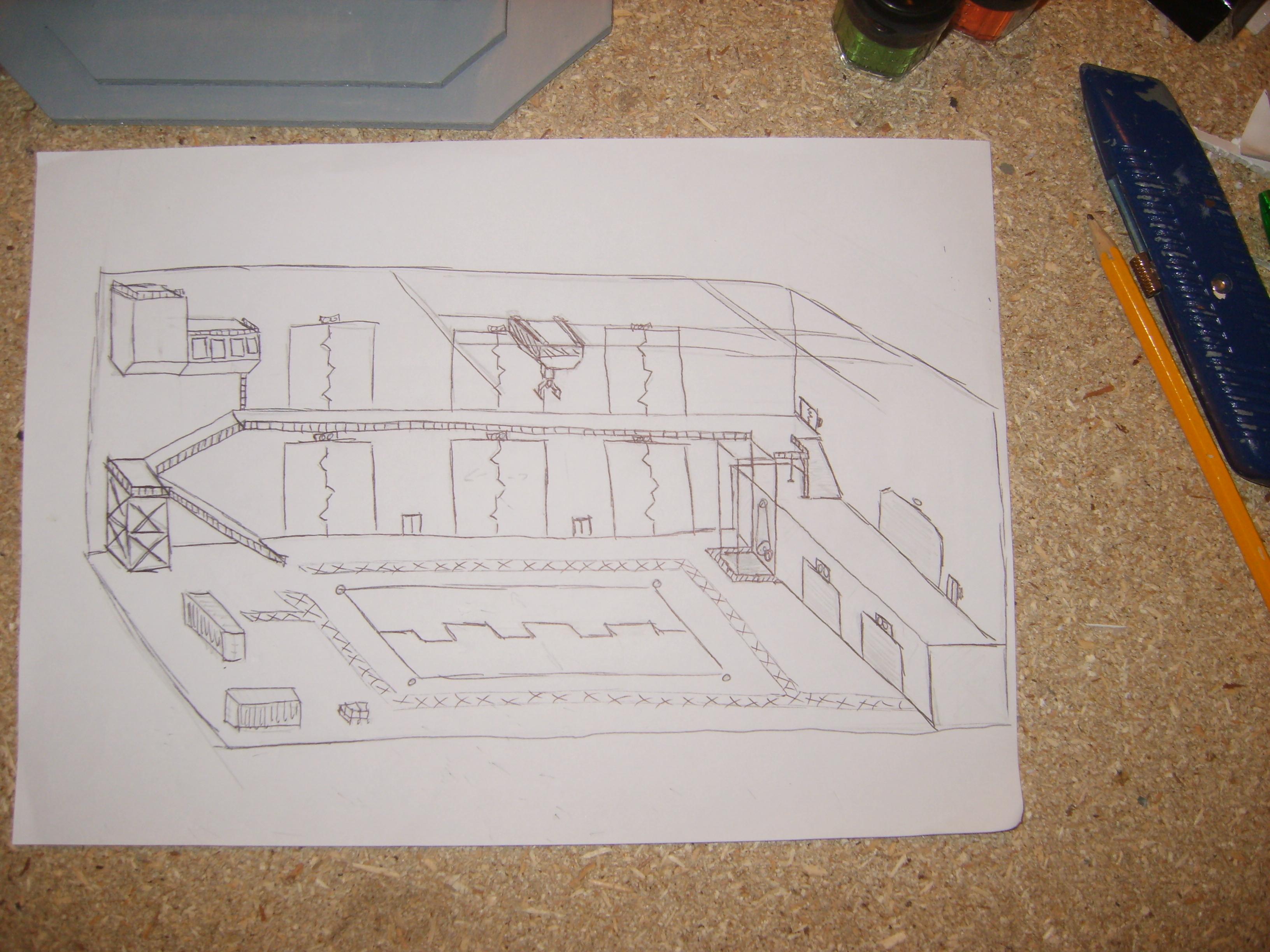 crude sketch of the cargo hold