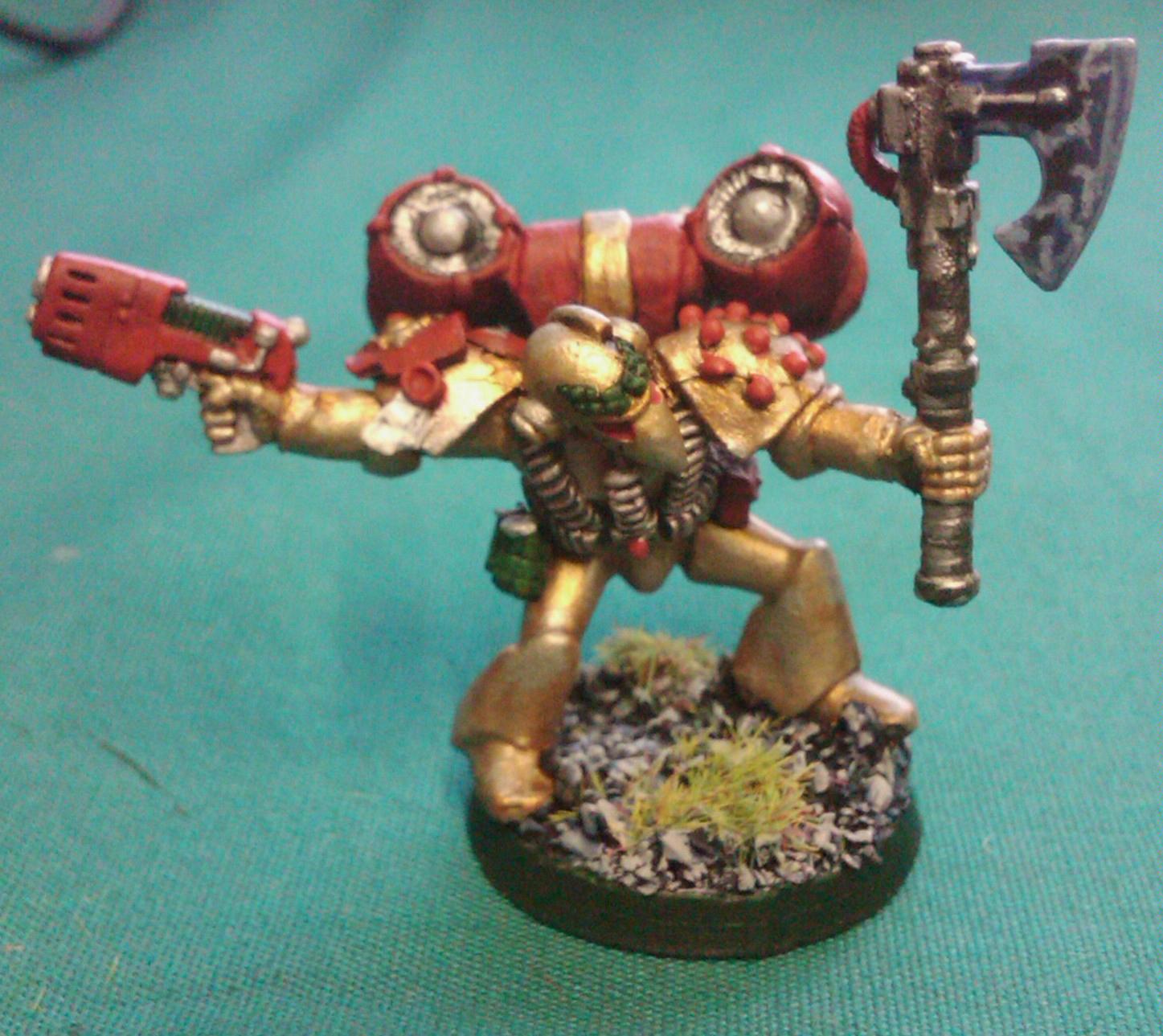 Assault Marines, Space Marines, Veteran Sergeant, Warhammer 40,000