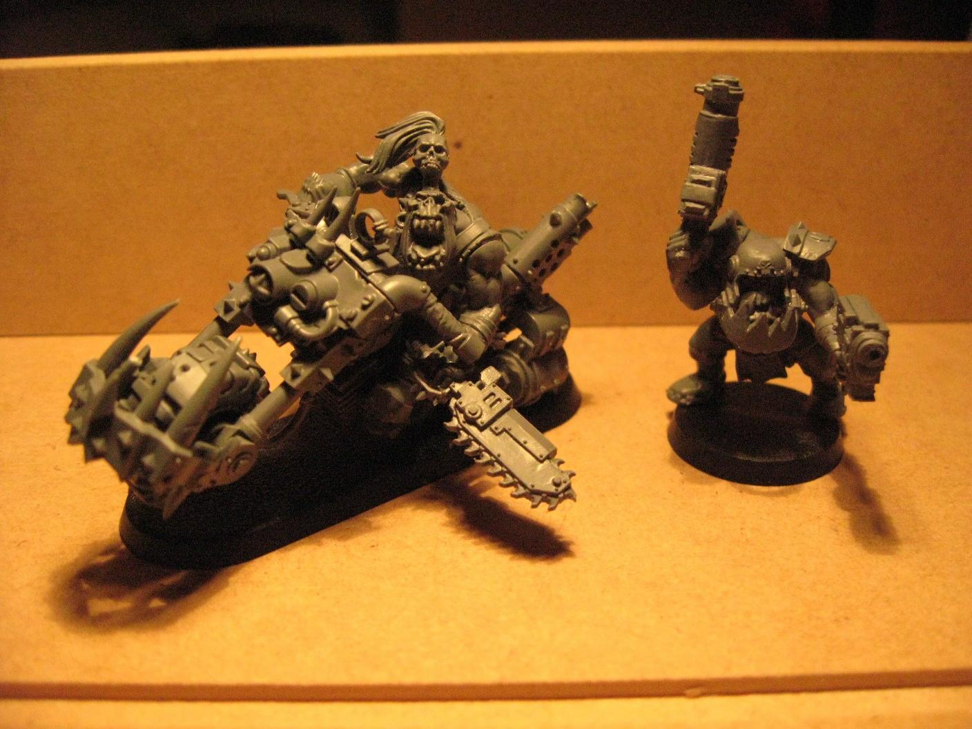 'ard Boyz, Blood Axe, Orks, Shoota Boyz, Warbikers, Warhammer 40,000, Work In Progress