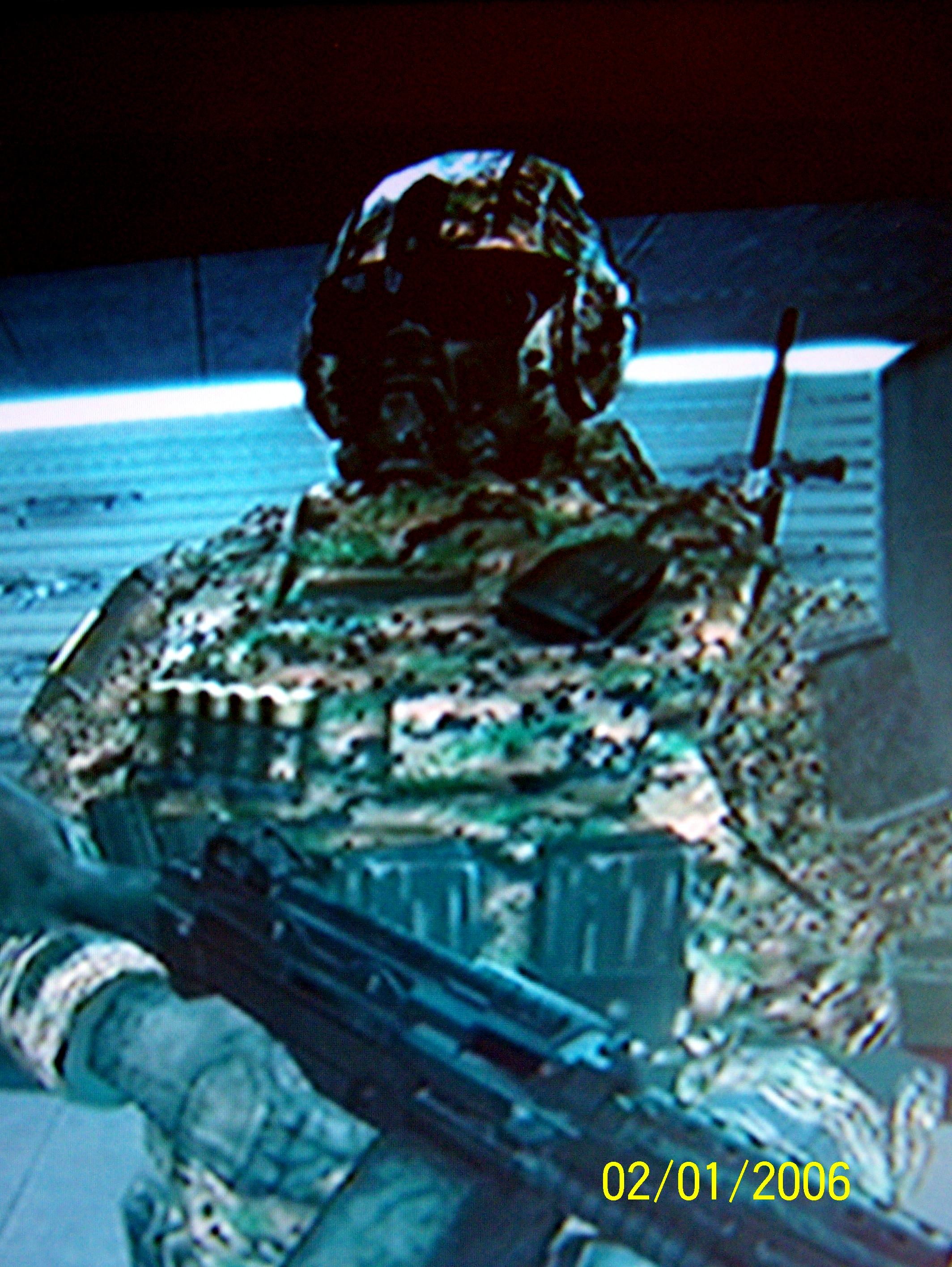 Camouflage, forest camo on soldier