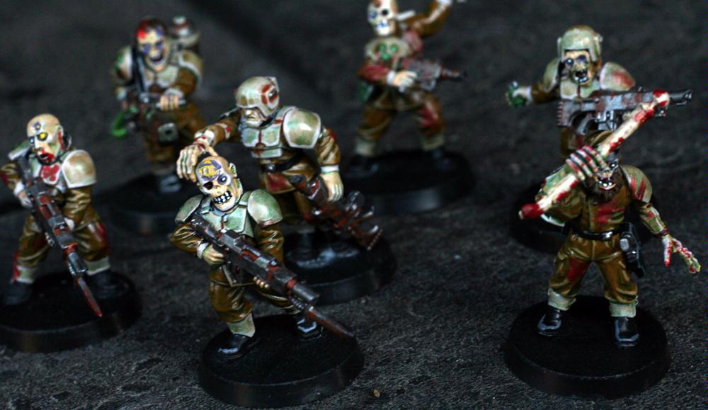 Chaos, Corrupted, Imperial Guard, Kitbash, Nurgle, Warhammer 40,000, Zombie