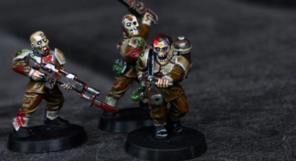 Chaos, Corrupt, Guardsmen, Imperial Guard, Nurgle, Warhammer 40,000, Zombie