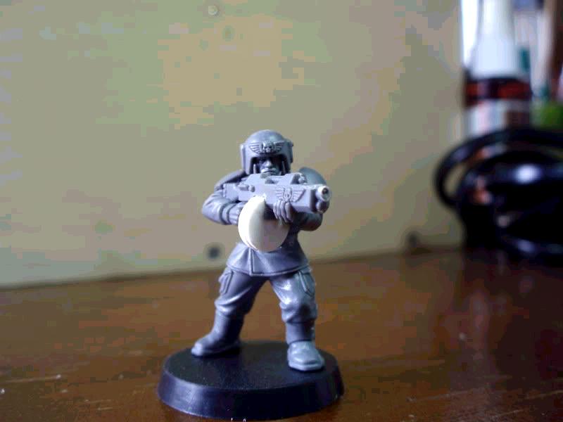 Conversion, Drum Magazine, Guardsmen, Imperial Guard, Round Clip, Warhammer 40,000