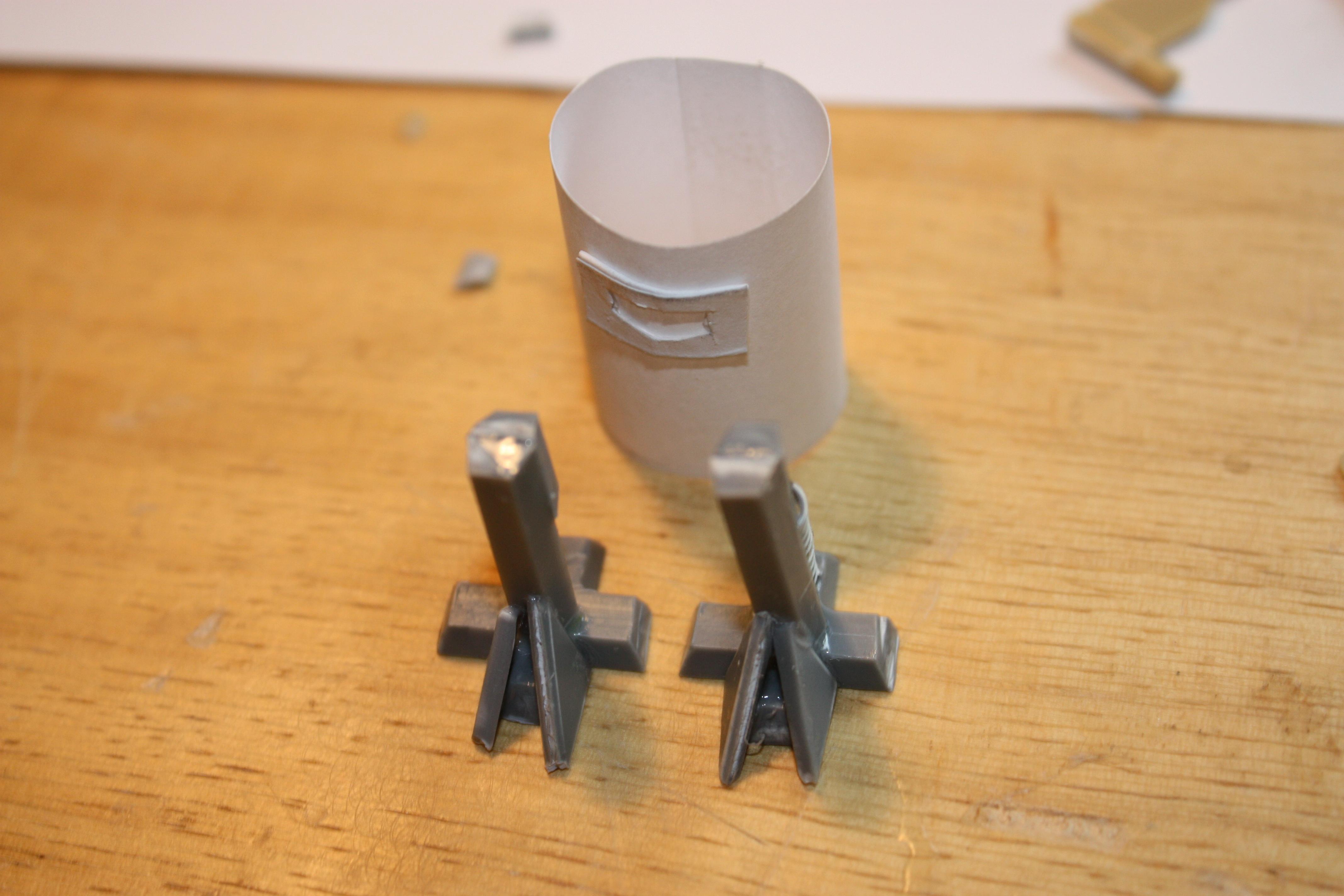 Front view of legs