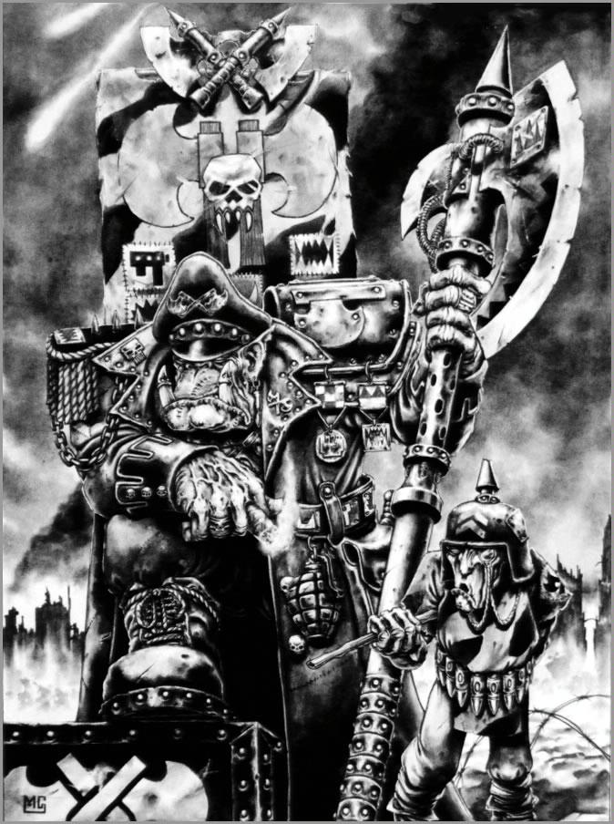 Blood Axe, Copyright Games Workshop, Orks, Warboss
