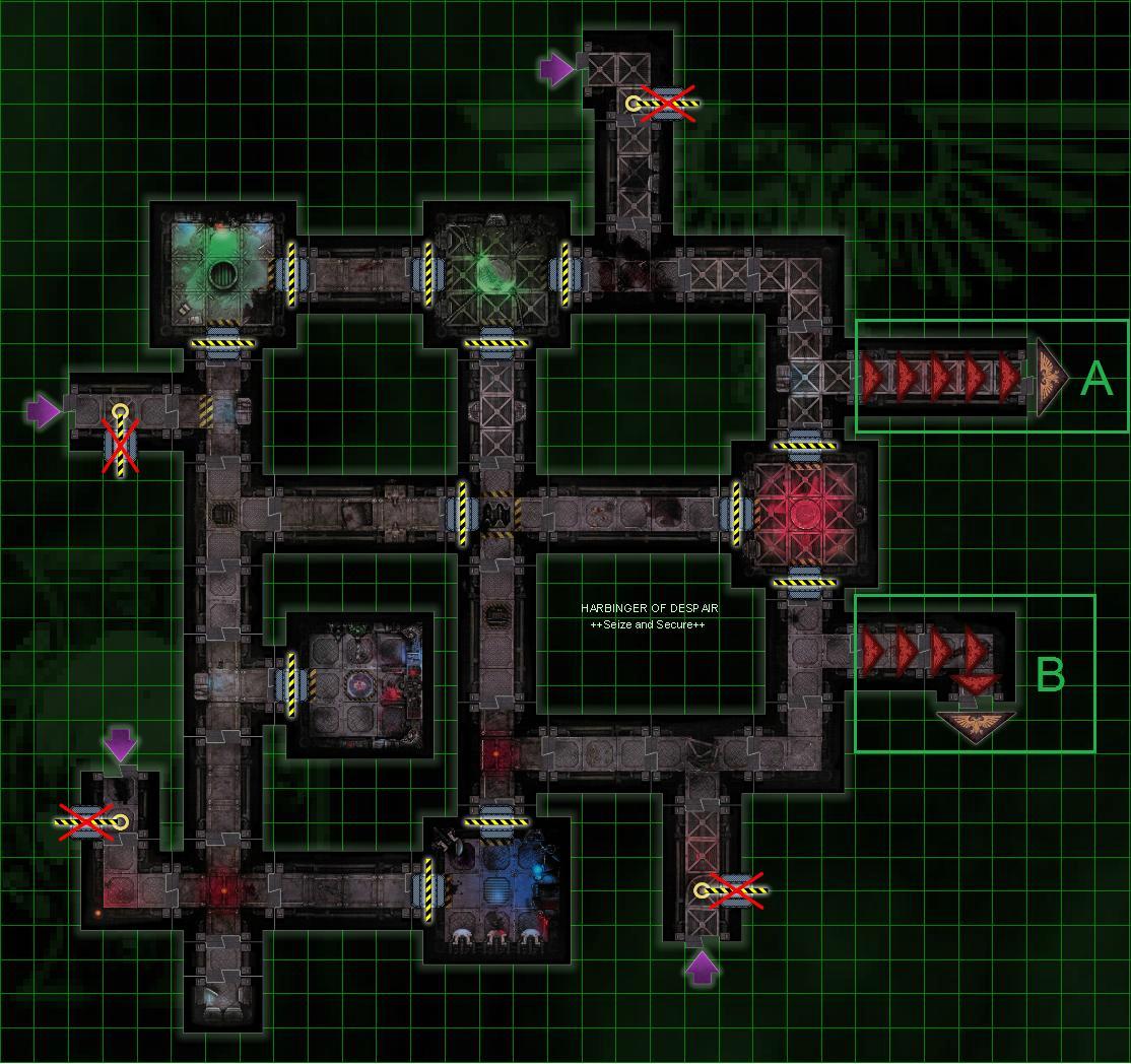 Copyright Games Workshop, Map, Space Hulk