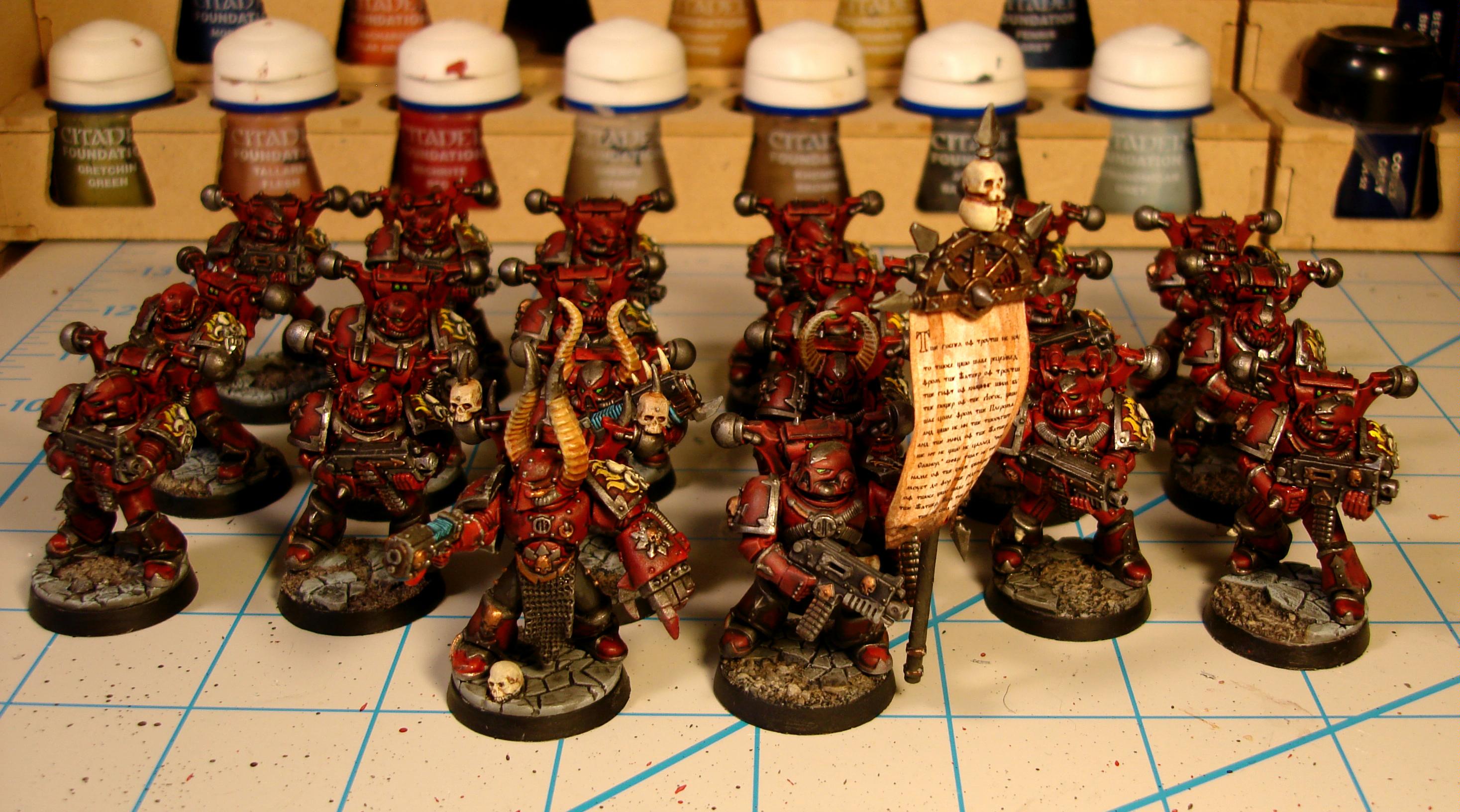 Chaos Space Marines, Power Fist, Unit, Warhammer 40,000, Word Bearers